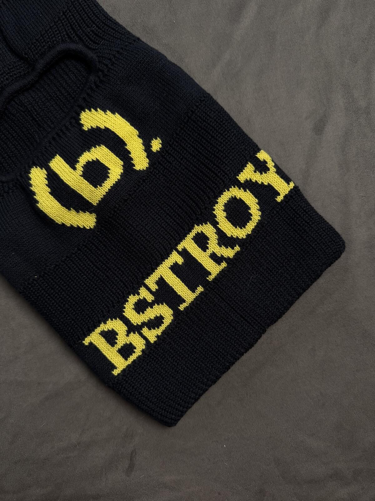 Other Deadstock BSTORY Classic Logo Knit Balaclava Ski Mask Black Size ONE SIZE - 2 Thumbnail
