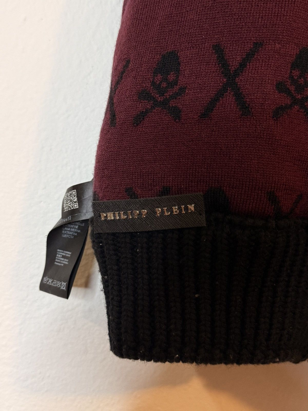 Philipp Plein Luxury Philipp Plein Reversible Skull Monogram Wool Vest Size US M / EU 48-50 / 2 - 7 Thumbnail