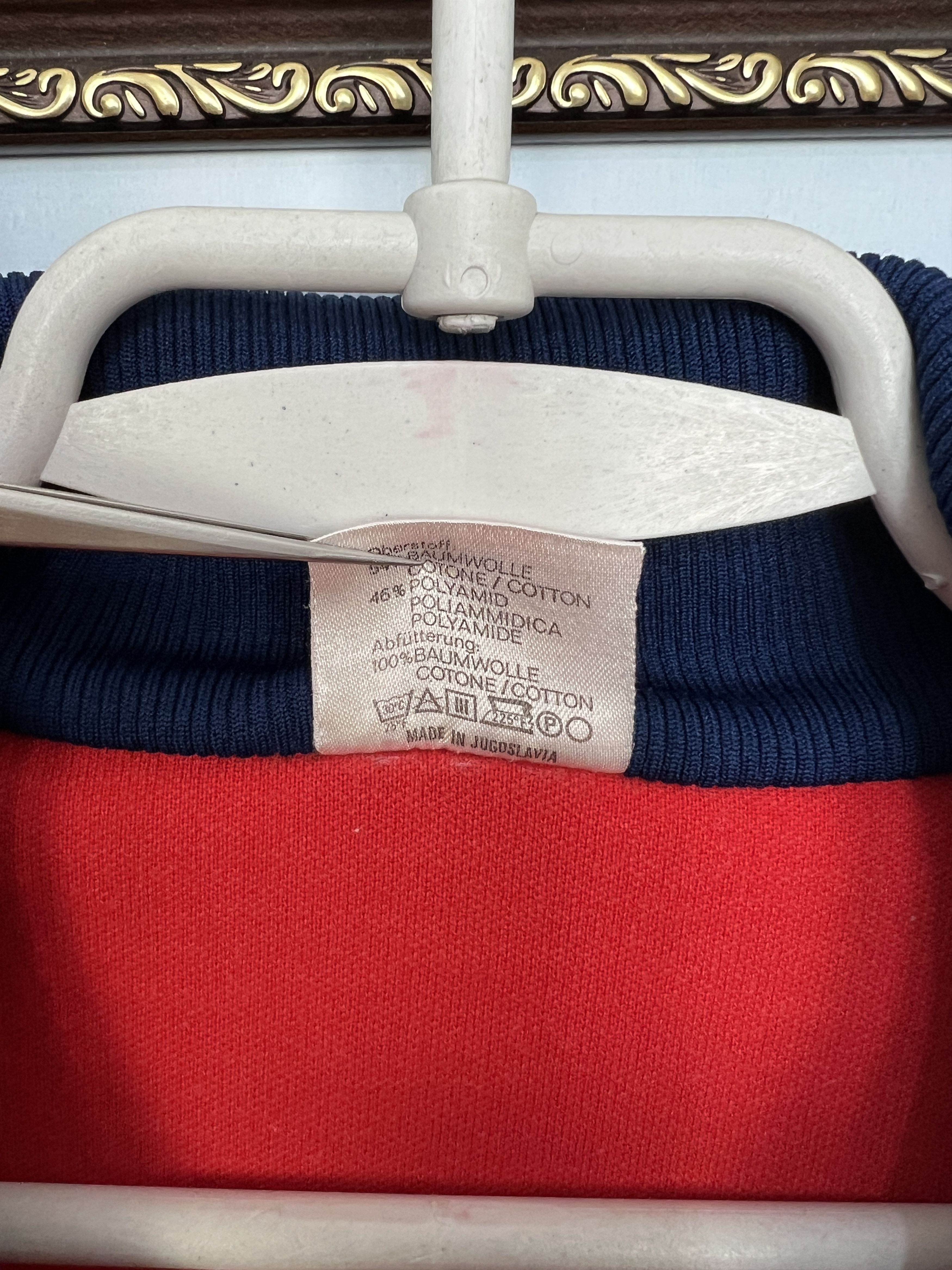 Adidas Vintage 80's Adidas Red Yugoslavia Jacket Mens Track Top Size US M / EU 48-50 / 2 - 8 Thumbnail