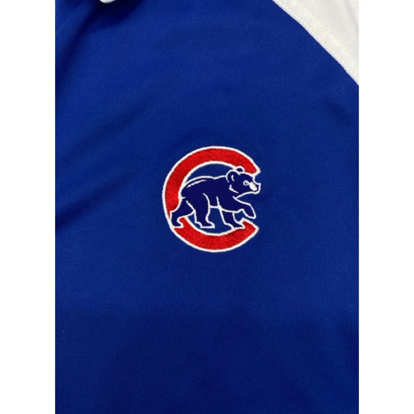 MLB MLB Polo Shirt Cubs Logo Embroidered Shirt XL Men Blue White Colorblock Short Sleeve Polo Size US XL / EU 56 / 4 - 4 Thumbnail