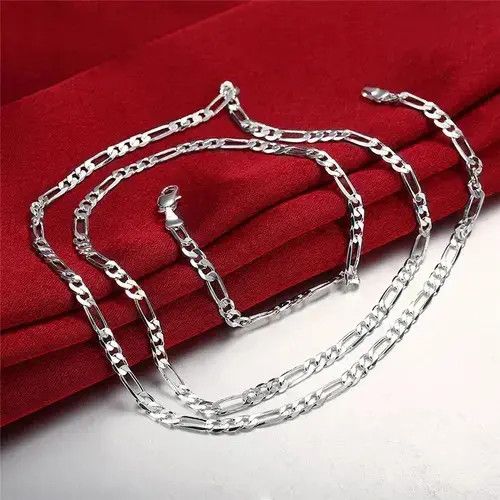 Other 4mm Figaro Chain Bracelet & Necklace Size ONE SIZE - 3 Thumbnail
