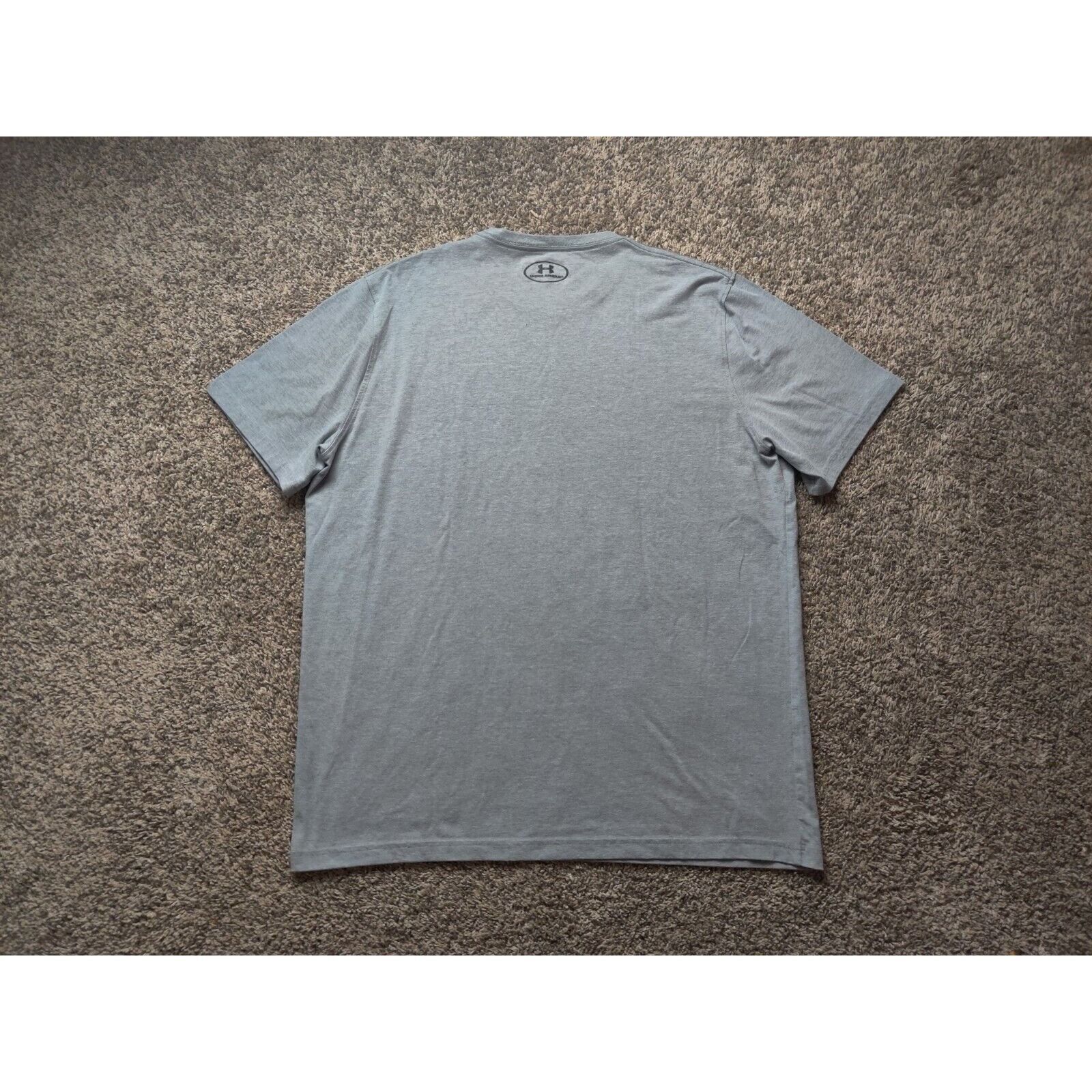 Under Armour Under Armour Shirt Adult Mens Large Gray Spell Out Box Logo Size US L / EU 52-54 / 3 - 6 Thumbnail