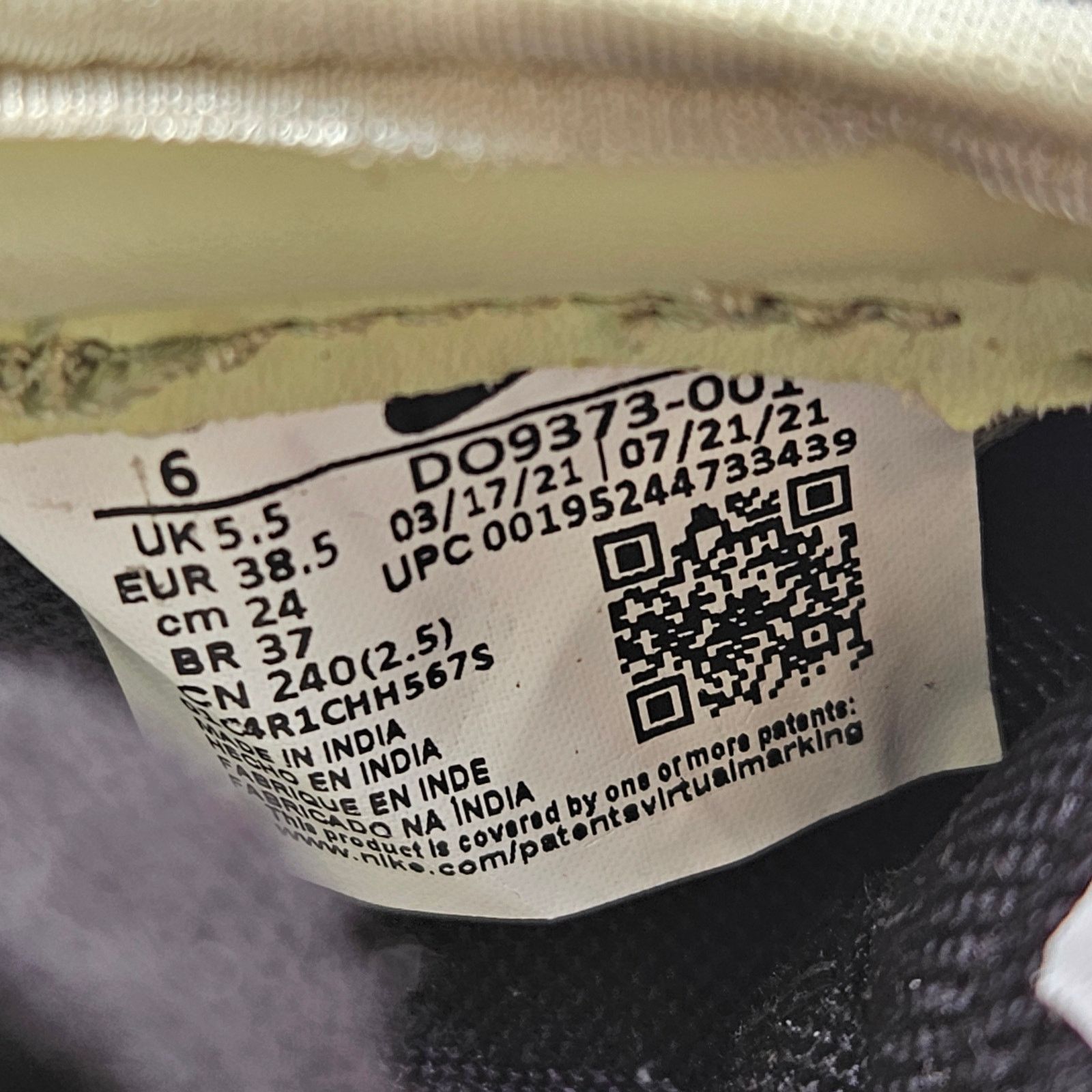 Nike NIKE X ACRONYM MEN'S 6 BLAZER LOW OLIVE AURA GLUE DISCOLORED Size US 6 / EU 39 - 5 Thumbnail