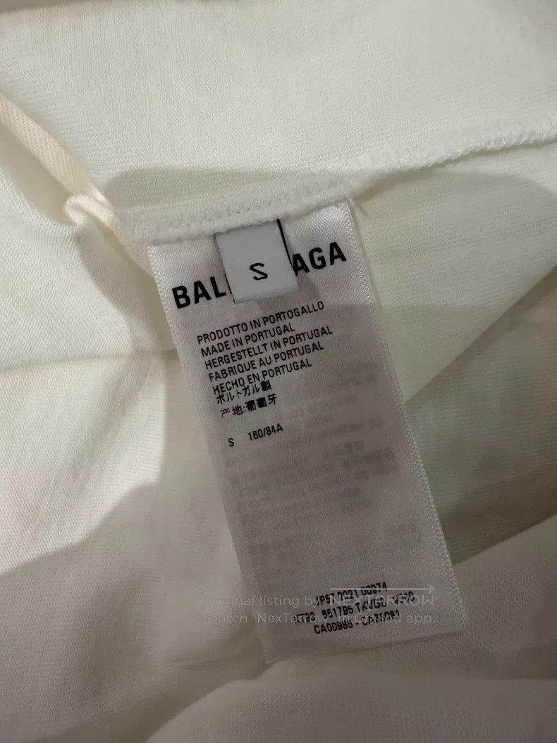 Balenciaga Balenciaga Classic Hole Letter T-Shirt White Size US S / EU 44-46 / 1 - 4 Thumbnail