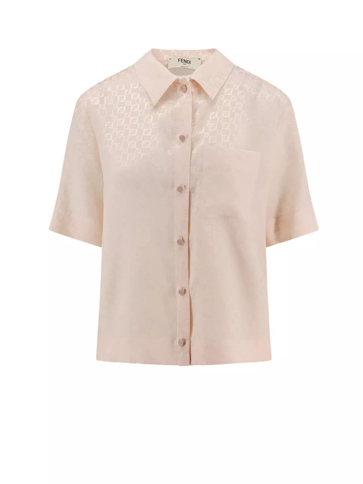 FENDI Pink FF Silk Shirt New & Authentic