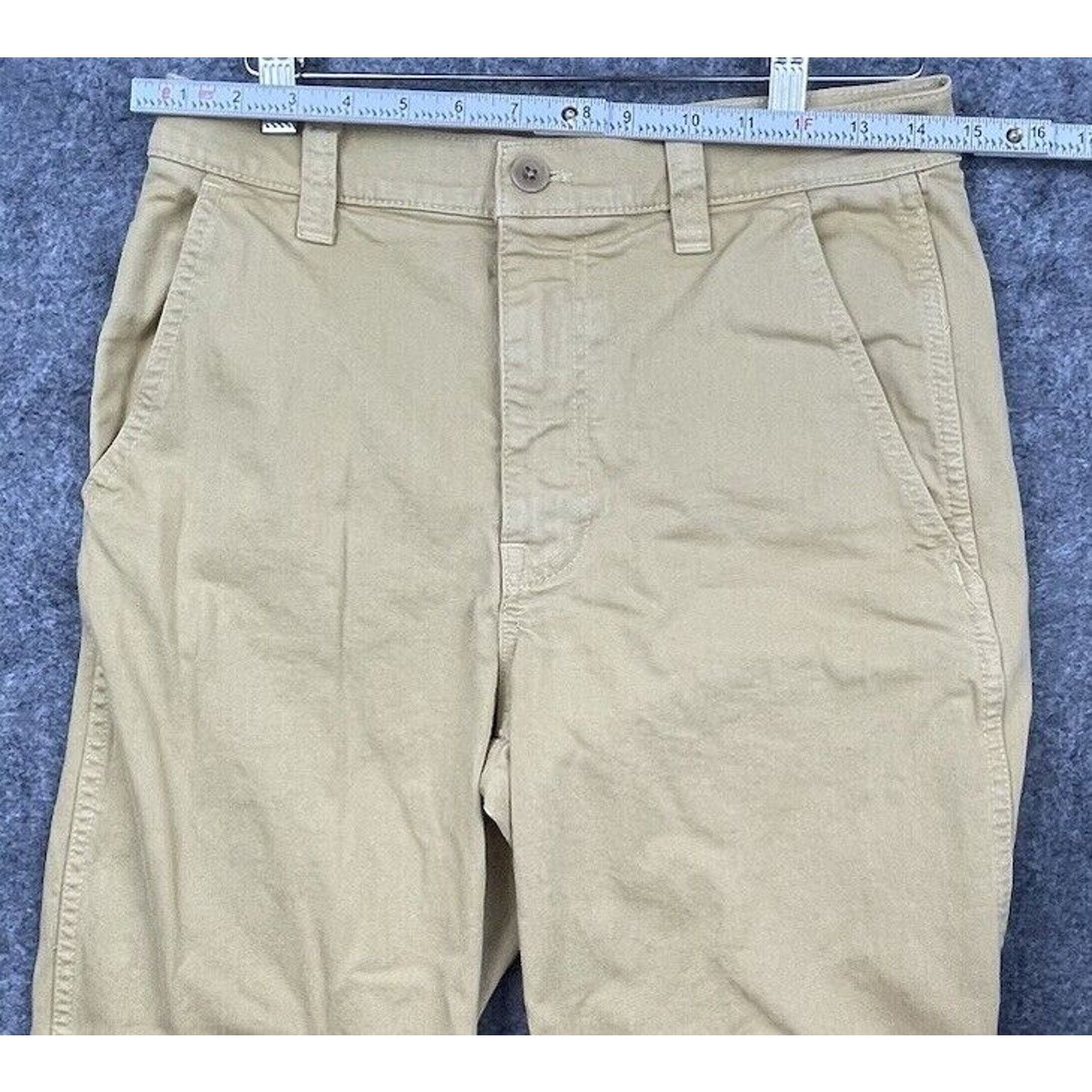 Madewell Madewell Pants Women 27 Khaki Wide Leg Chino Straight Casual Size 27" / US 4 / IT 40 - 6 Thumbnail