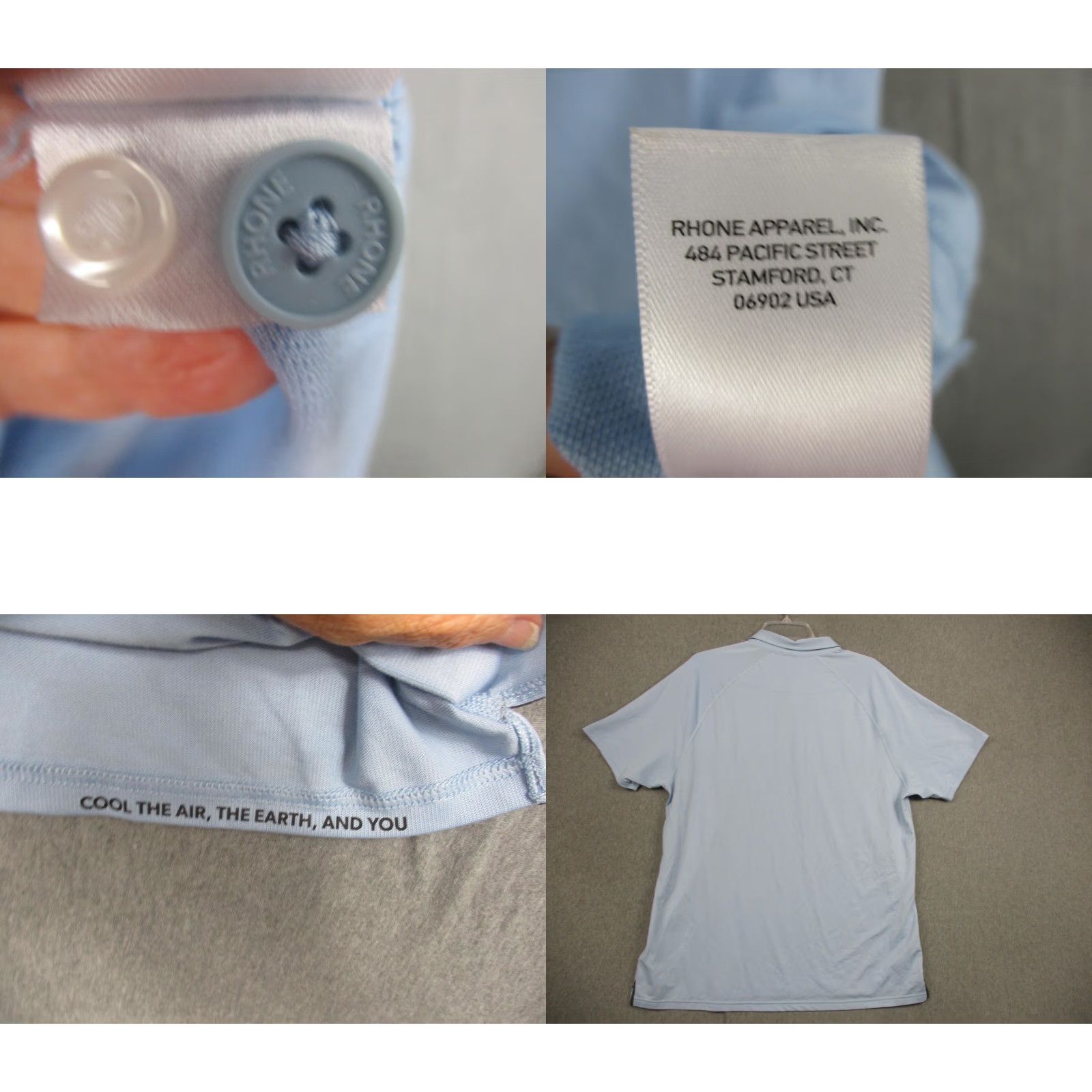 Rhone Rhone Polo Shirt Mens XL Light Blue Performance Golf Active Summer SMR 2023 Polo Short Sleeve Mens XL Light Blue Performance Golf SMR 2023 Size US XL / EU 56 / 4 - 8 Thumbnail