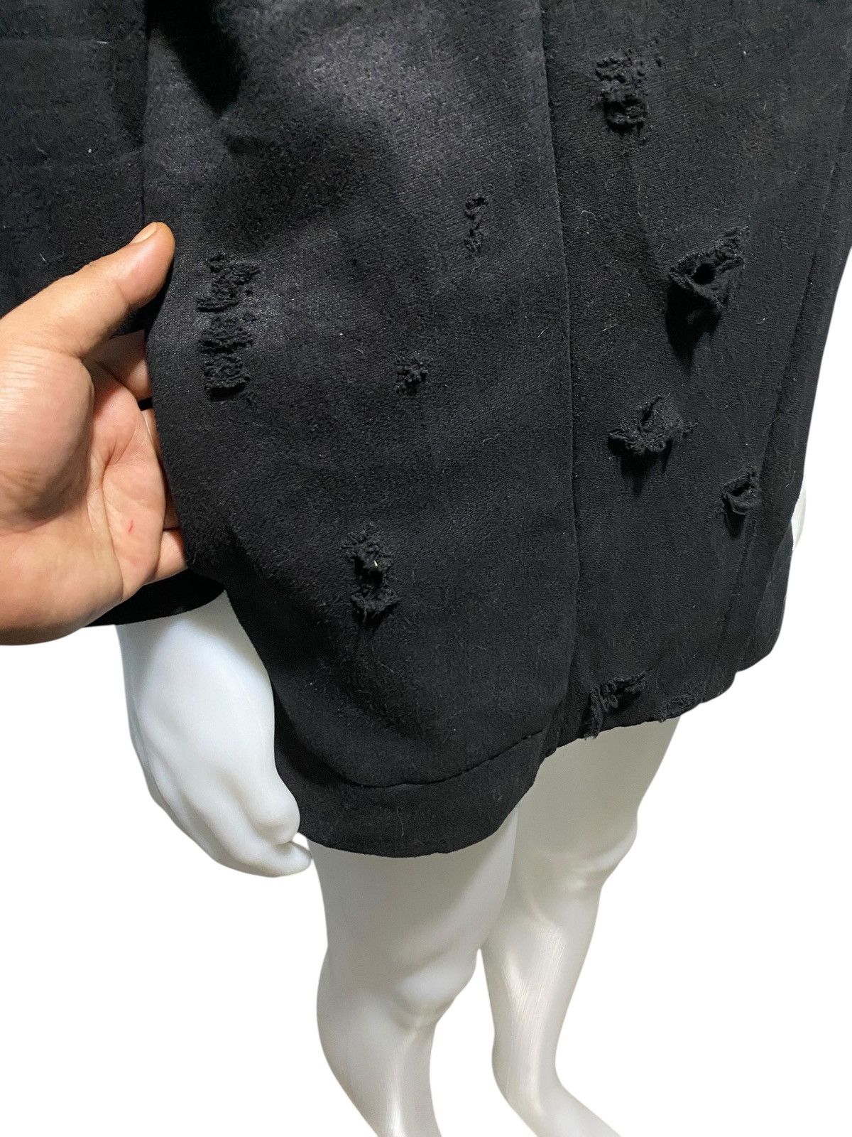 Kansai Yamamoto × Vintage y2k Kansai vkei destroyed asymmetric zip hoodie Size US L / EU 52-54 / 3 - 7 Thumbnail