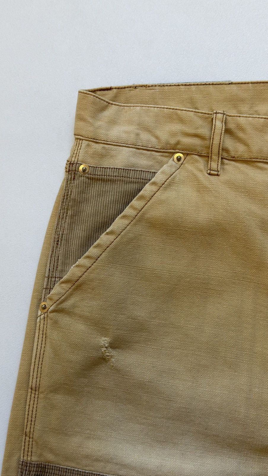 Wales Bonner Sand ‘Heavy Slub Canvas’ Sierra Pants Size US 34 / EU 50 - 3 Thumbnail
