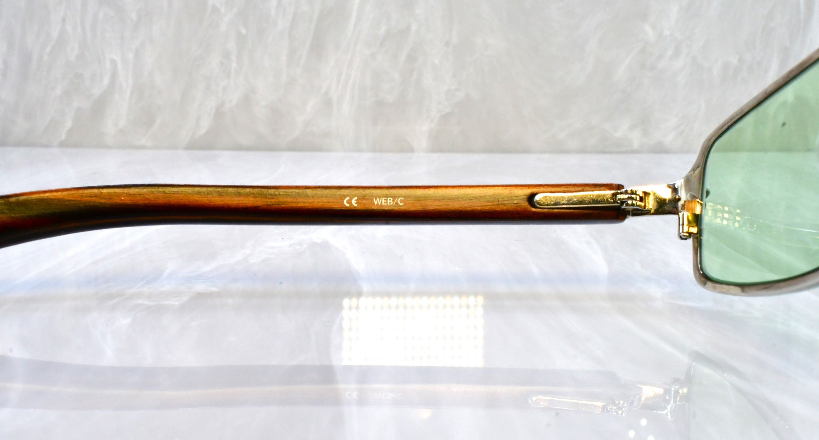 Chrome Hearts Chrome Hearts Web Rare vintage sunglasses 55/15 wood Size ONE SIZE - 4 Thumbnail