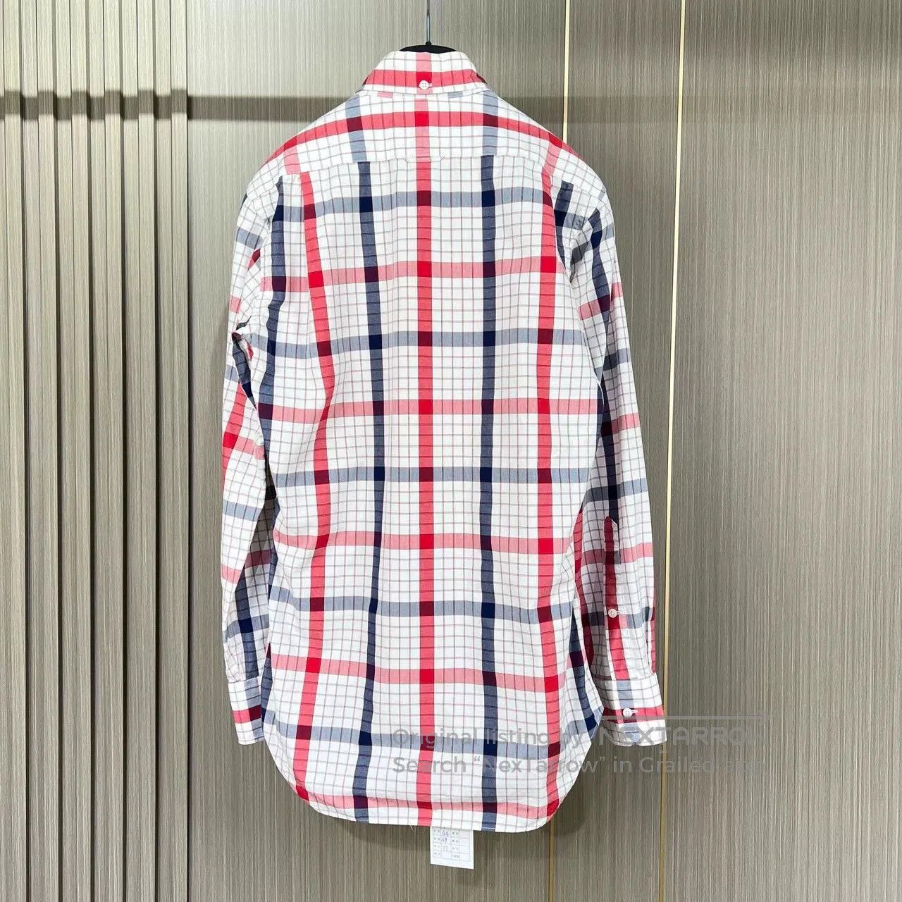 Thom Browne thom browne red and white checkered shirt. Size US XS / EU 42 / 0 - 2 Thumbnail