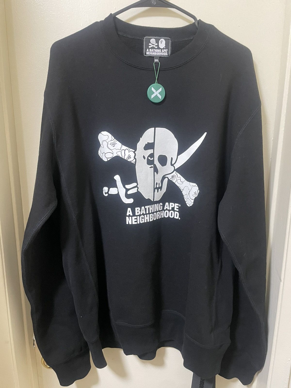 Bape Bape x Neighborhood Ape Skull Crewneck | Grailed