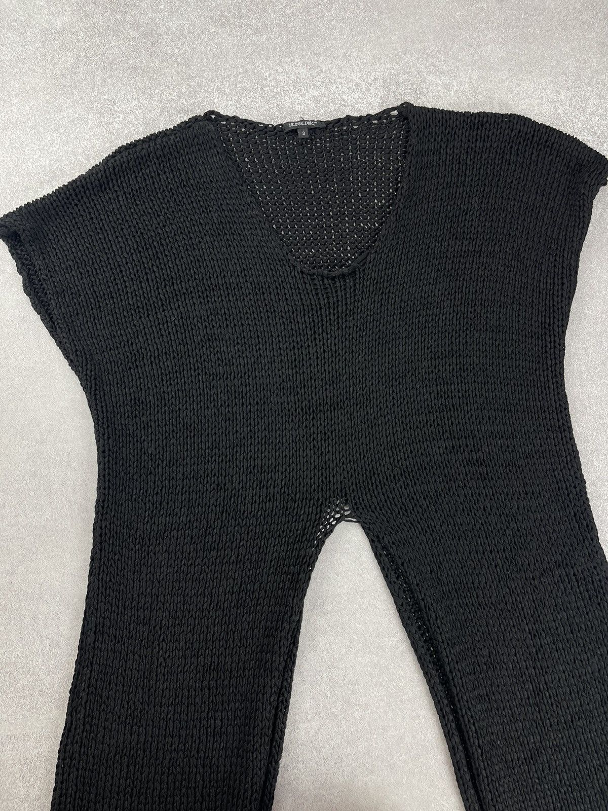 Designer Hebbeding Asymmetric Black Sweater Cardigan Size 3 Size L / US 10 / IT 46 - 4 Thumbnail