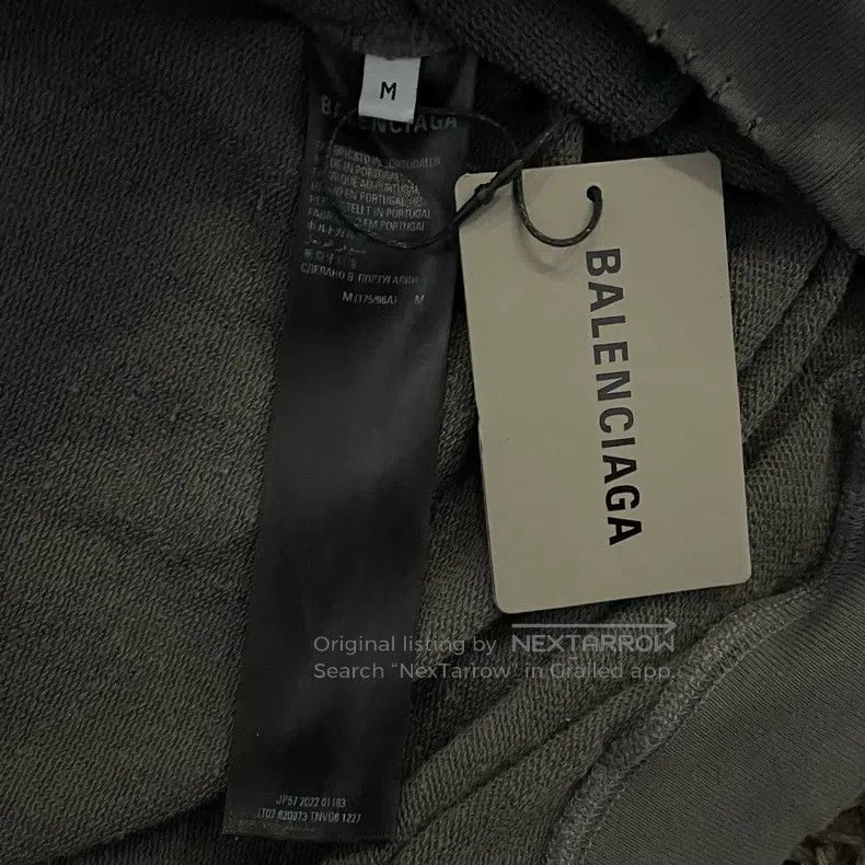 Balenciaga Balenciaga Wavy Coke distressed cracked hooded sweatshirt Size US M / EU 48-50 / 2 - 4 Thumbnail