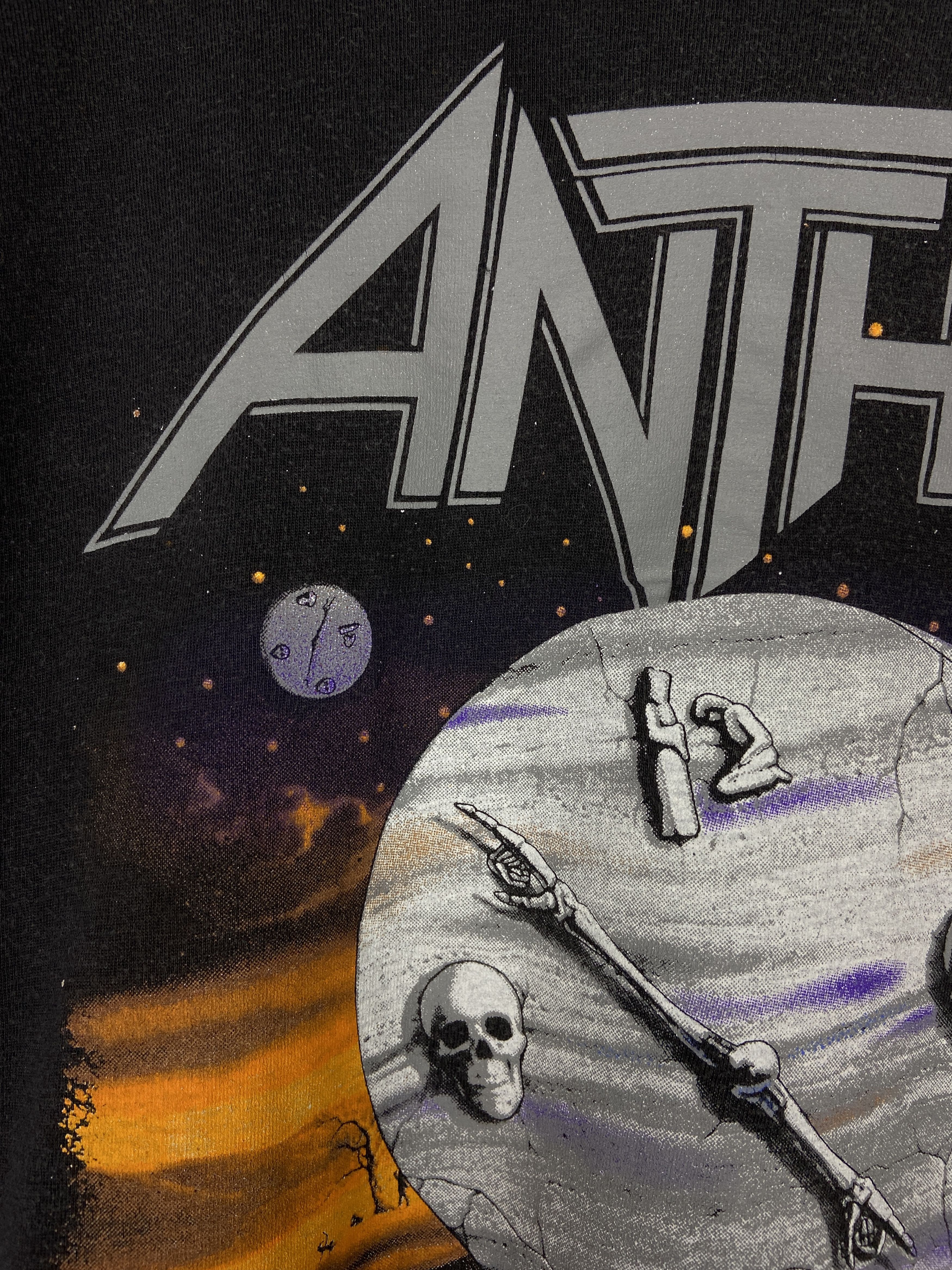 Band Tees 90s Vintage Anthrax Persistence Of Time Tour Graphic T Shirt Size US M / EU 48-50 / 2 - 11 Thumbnail