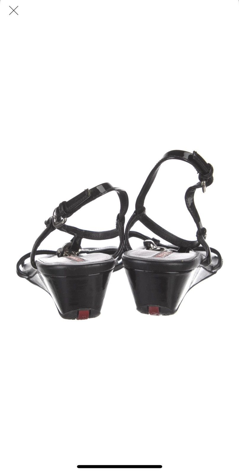 Prada prada leather t-strap sandals Size US 6.5 / IT 36.5 - 4 Thumbnail