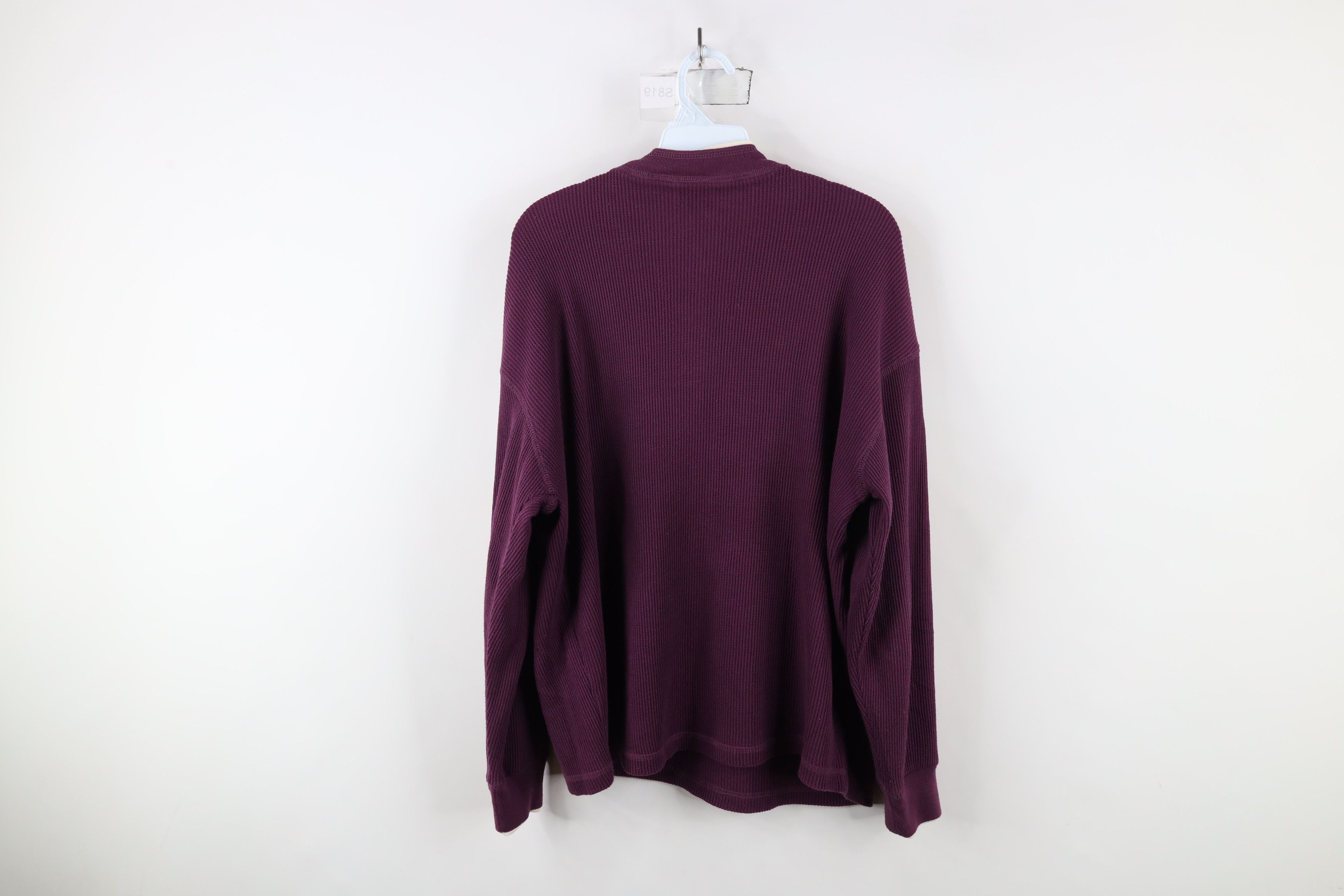 Vintage Vintage 90s Streetwear Layered Thermal Waffle Knit T-Shirt Size M / US 6-8 / IT 42-44 - 7 Thumbnail