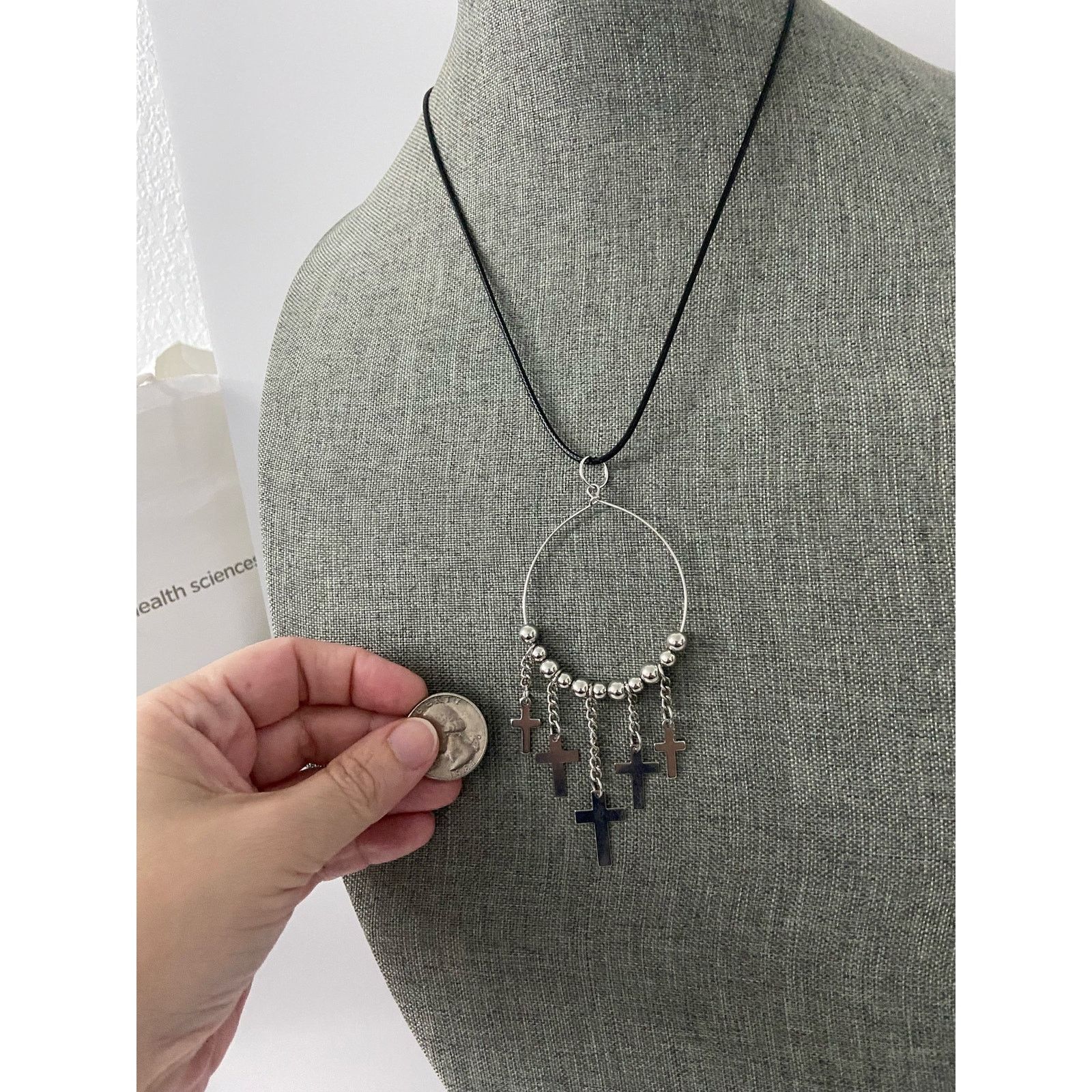 Handmade cross pendant necklace Size ONE SIZE - 2 Thumbnail