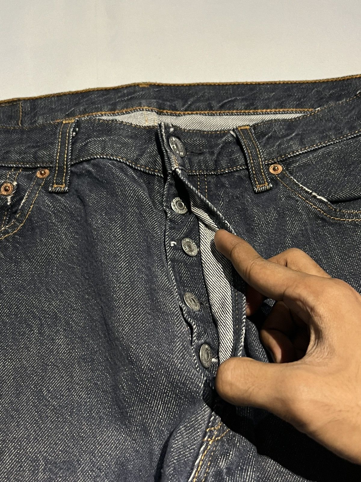 Jean × Levi's VINTAGE LEVIS 501 DENIM PATCH RIPPED JEANS PANT Size US 34 / EU 50 - 7 Thumbnail
