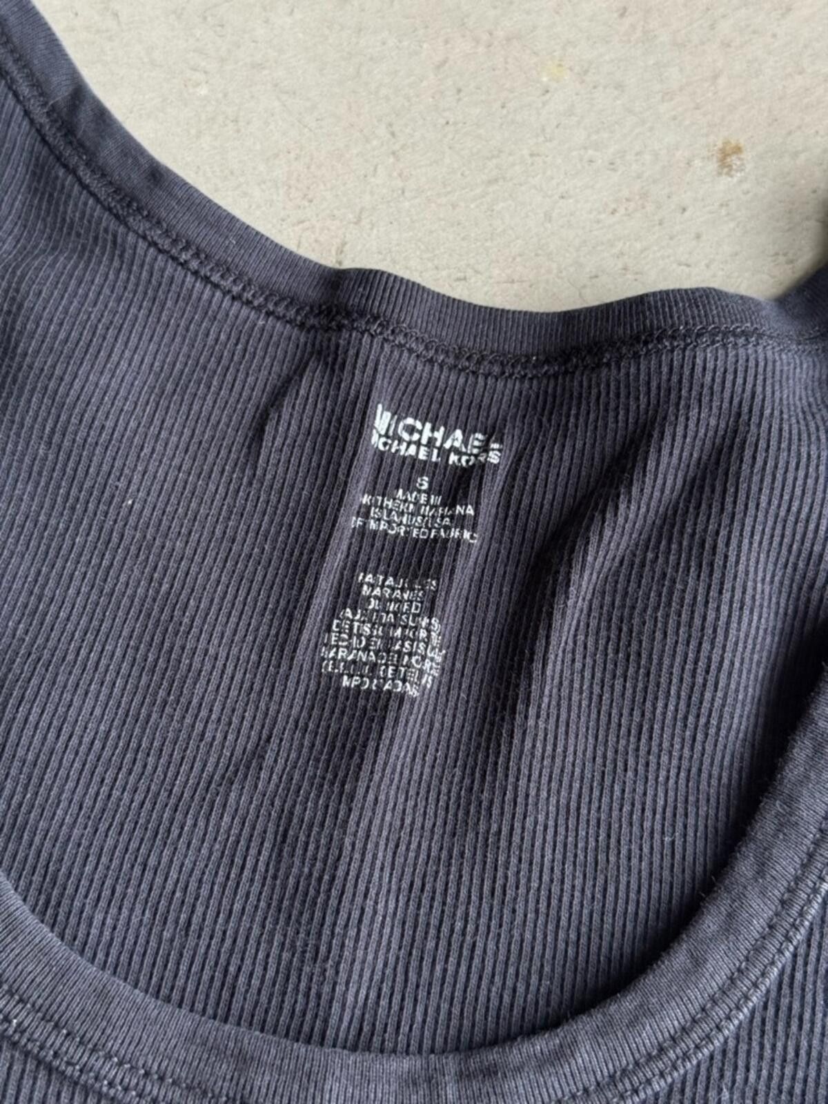 Michael Kors Michael Kors / Ribbed Tank Top / Black Size S / US 4 / IT 40 - 3 Thumbnail