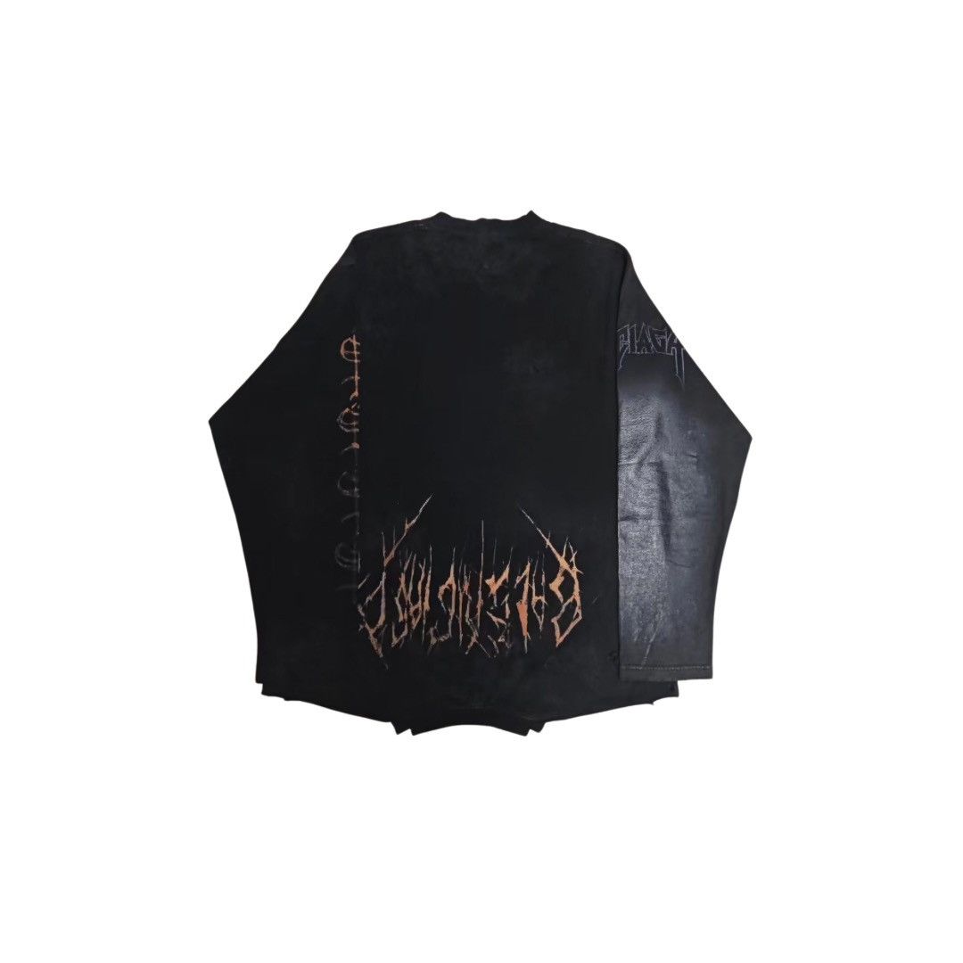 Balenciaga Balenciaga Paris Moon Upside Down Long Sleeve T