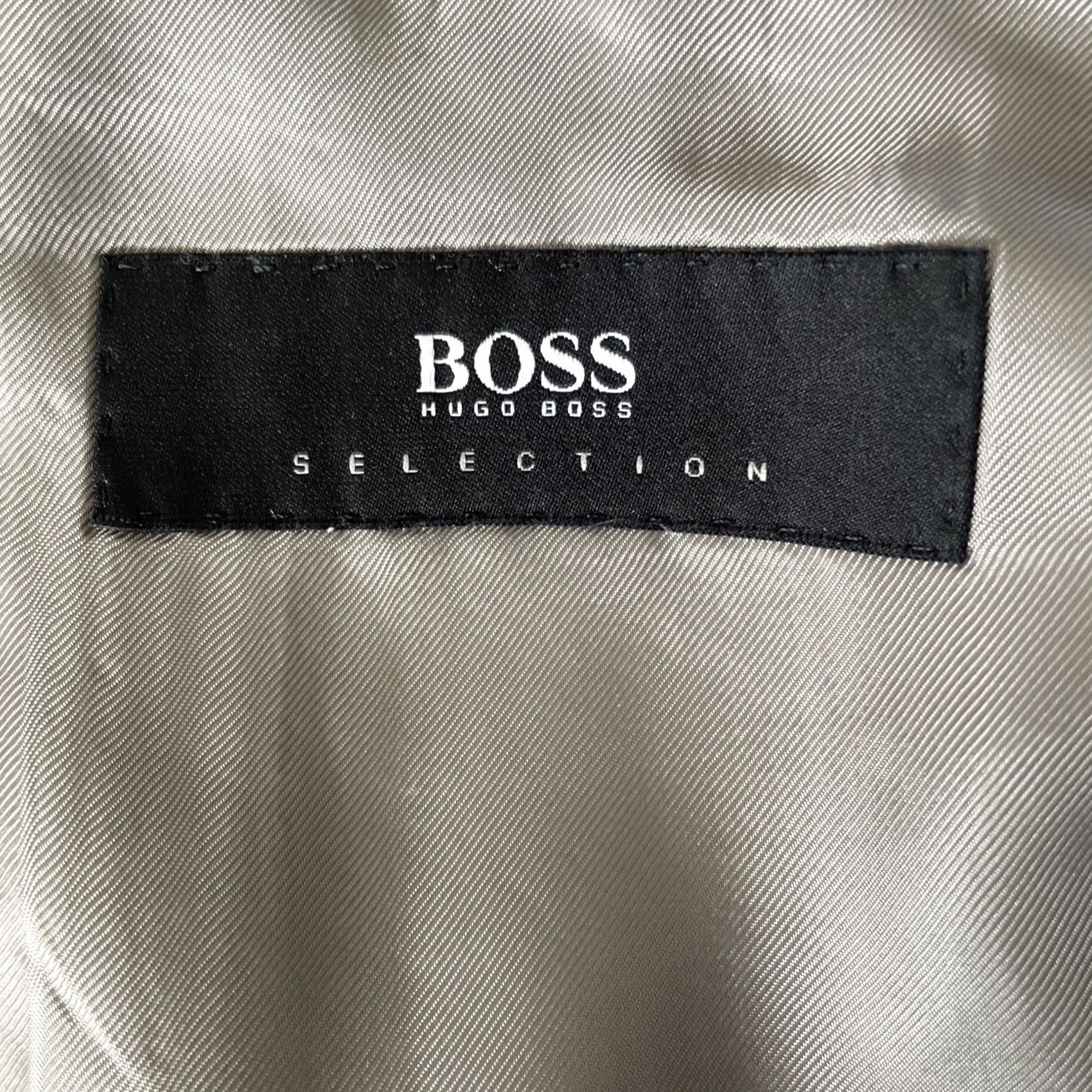 Hugo Boss HUGO BOSS Blazer Sport Coat Mens 44R Birdseye Two-Button Jacket Gray Silk/Cashmere/Linen Casual Formal Business Size 44R - 3 Thumbnail