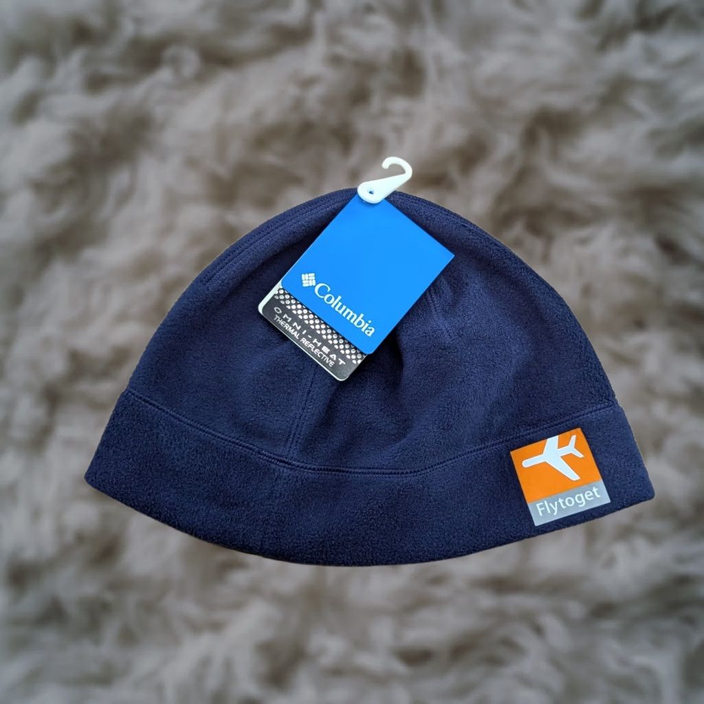 Vintage COLUMBIA Beanie Hat Cap Size L-XL Biathlon Running Blue Ski Unisex Adults Thermal Knit Polyester Cap Hat Beanie they Size ONE SIZE - 1 Thumbnail