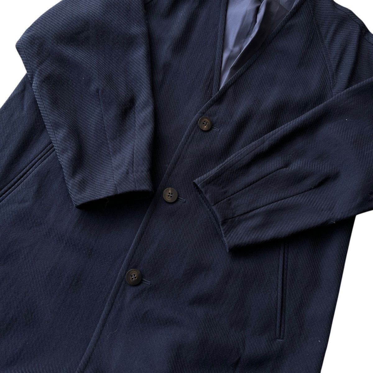 Comme des Garcons Vintage Tricot Comme Des Garcons Less Colar Coat Size US M / EU 48-50 / 2 - 13 Thumbnail