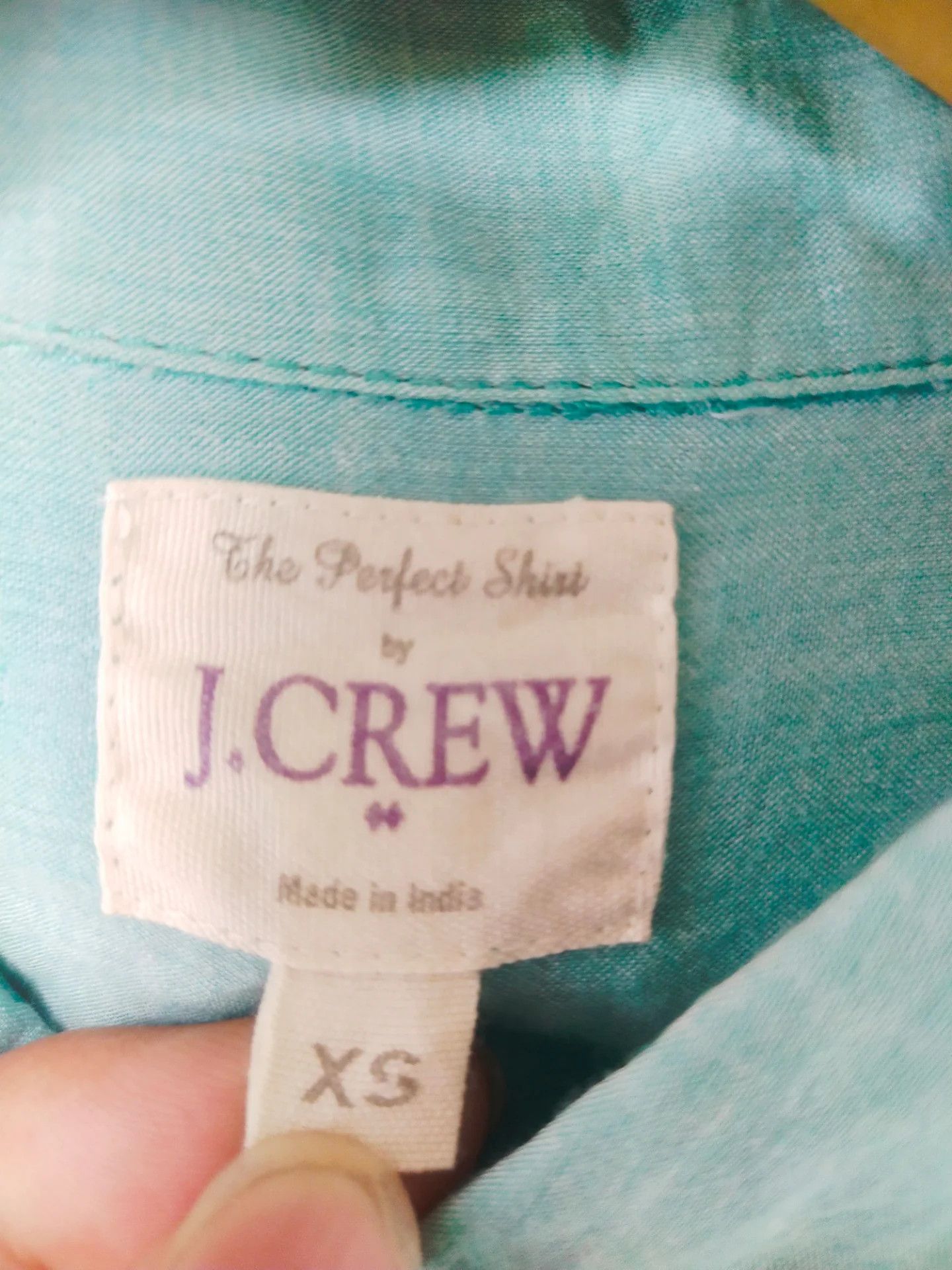 J.Crew J. Crew Teal Green Double Pocket Woman Shirt Size XS / US 0-2 / IT 36-38 - 4 Thumbnail