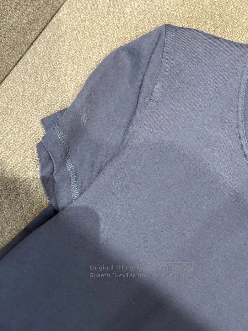 Hermes Hermes Dark Blue Single Pocket Embroidered T-shirt Size XXS / US 00 / IT 34 - 4 Thumbnail
