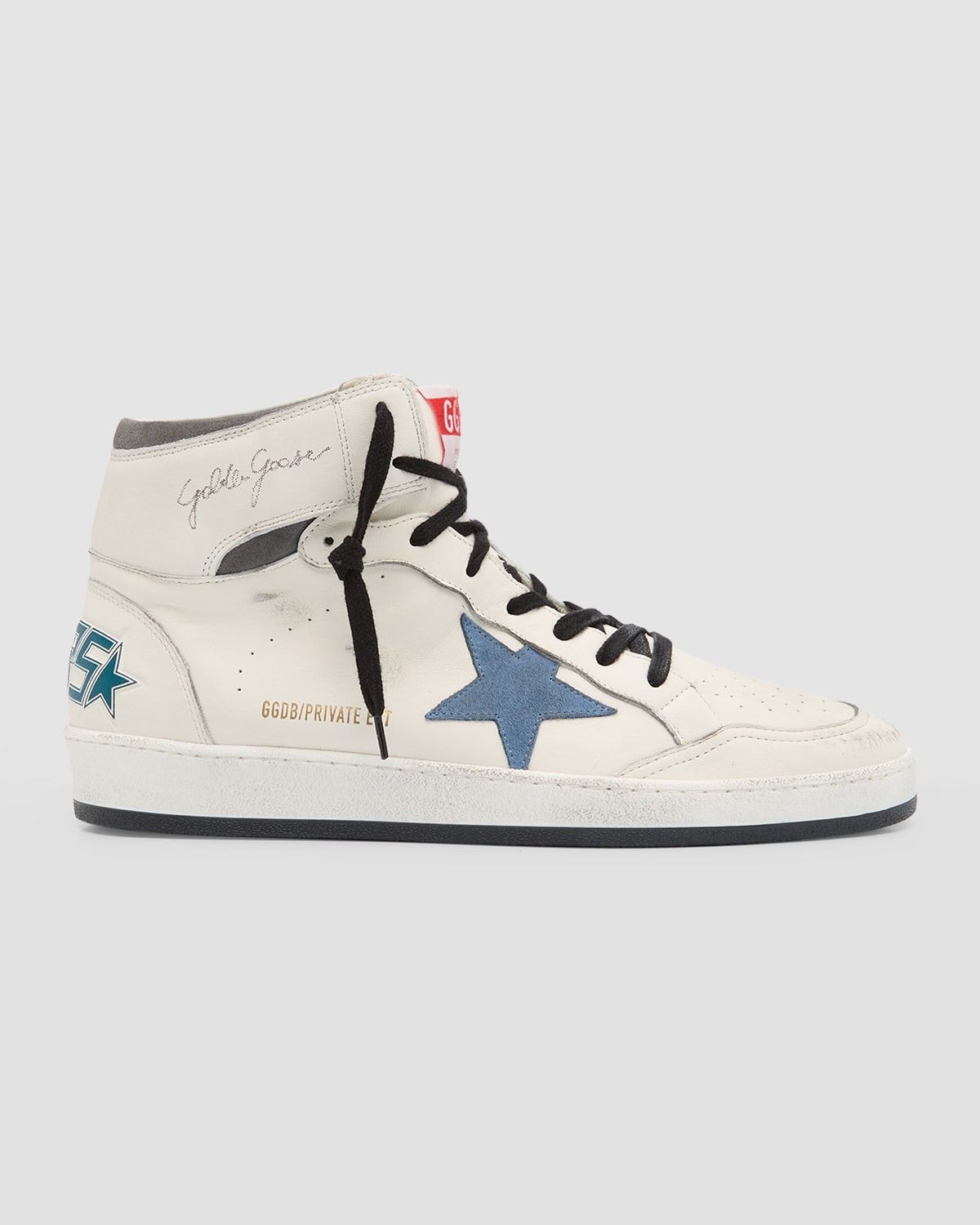 Golden Goose o1w1db10625 Sky-Star Leather High Top Sneakers in Multicolor Size US 12 / EU 45 - 1 Thumbnail