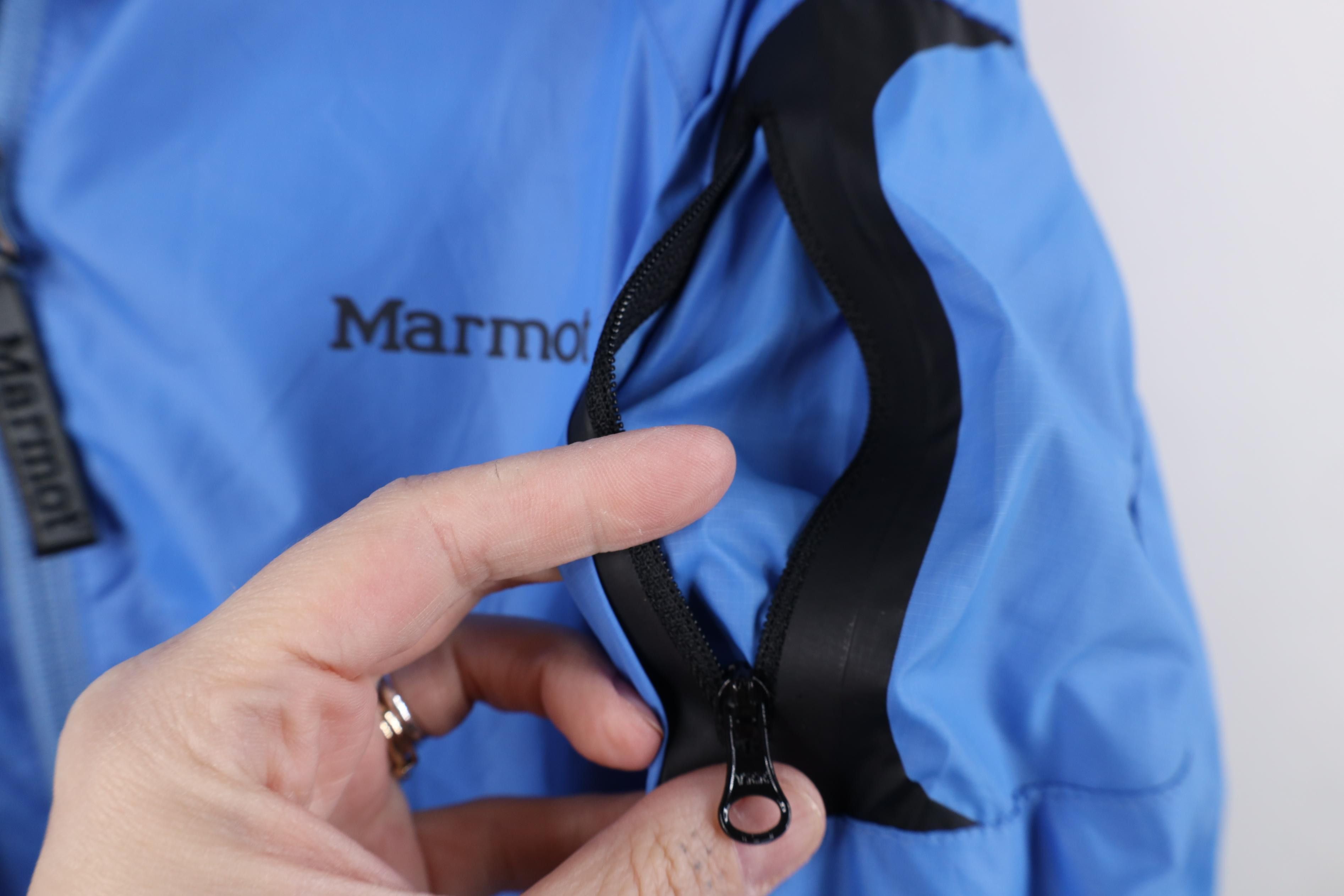 Marmot Vintage Marmot Fleece Lined Windbreaker Jacket Blue Size L / US 10 / IT 46 - 5 Thumbnail