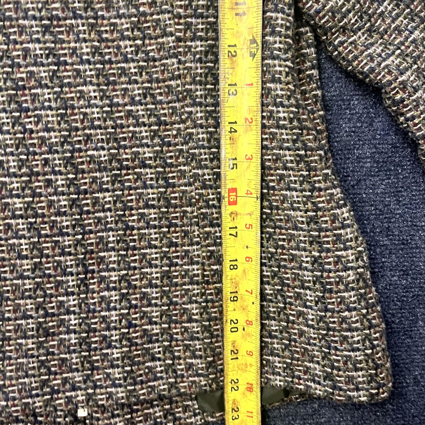 Vintage VINTAGE Dressbarn Blazer Jacket Womens 8 Brown Tweed Wool Blend Zip Front Lined Size M / US 6-8 / IT 42-44 - 6 Thumbnail
