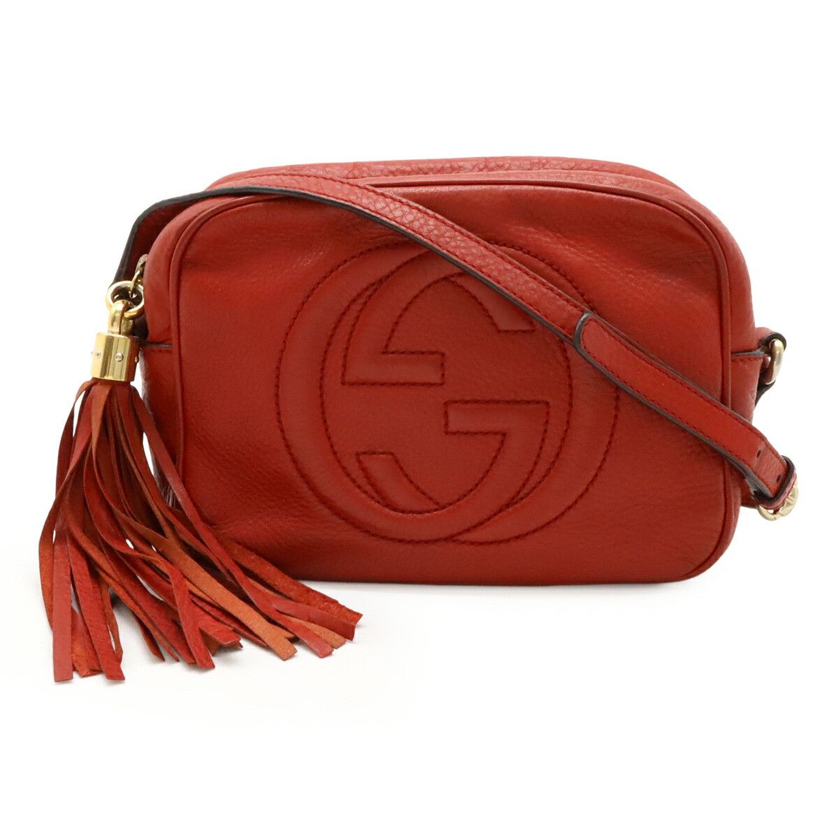 Gucci Gucci Gucci Soho Small Disco Leather Shoulder Bag Leather Crossbody Bag 308364 DUTY FREE for USA Size ONE SIZE - 1 Thumbnail