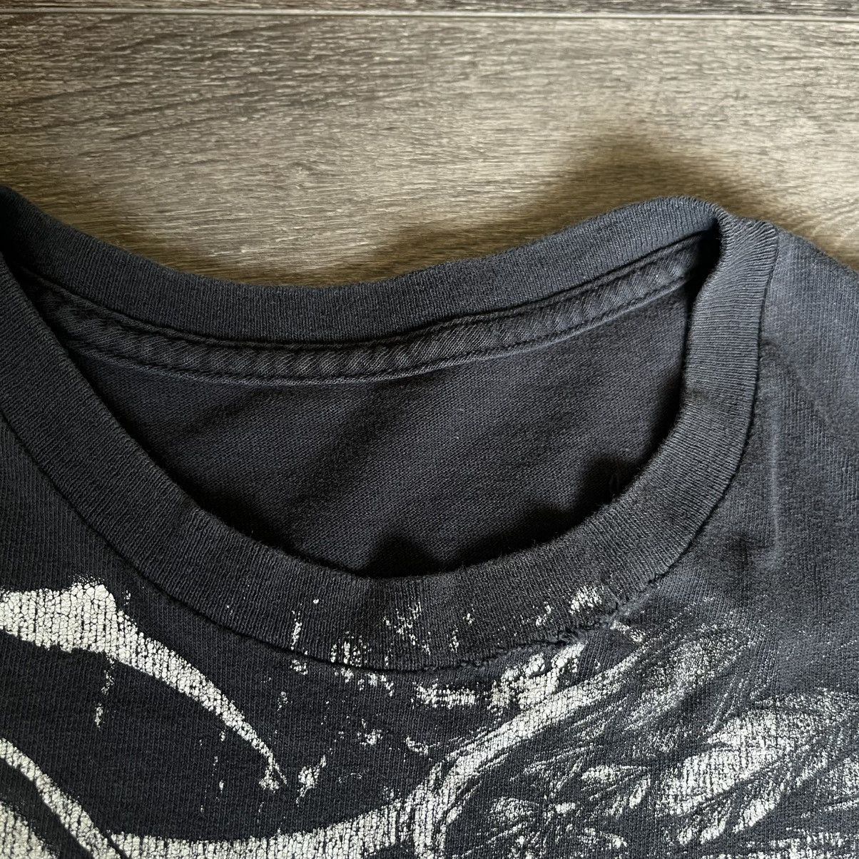 Vintage Vintage 2000s Affliction Style Skull Wings Star Graphic Tee Size US XL / EU 56 / 4 - 4 Thumbnail