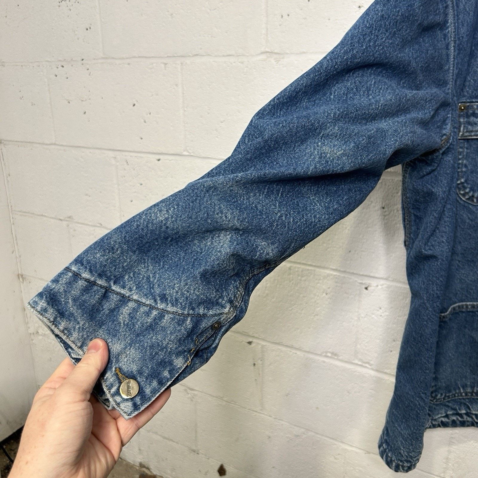 Carhartt Vintage Carhartt Blanket-Lined Denim Chore Coat “Darkstone” Size US XL / EU 56 / 4 - 5 Thumbnail