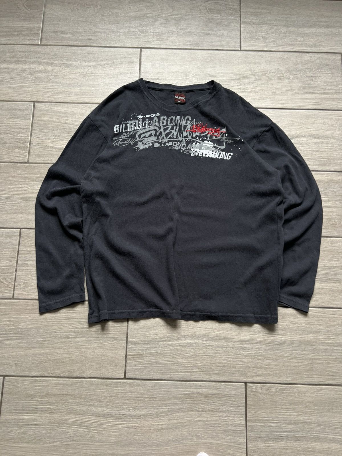 Billabong Vintage Billabong Long Sleeve Overprinted Y2K Japan Style Size US XL / EU 56 / 4 - 7 Thumbnail