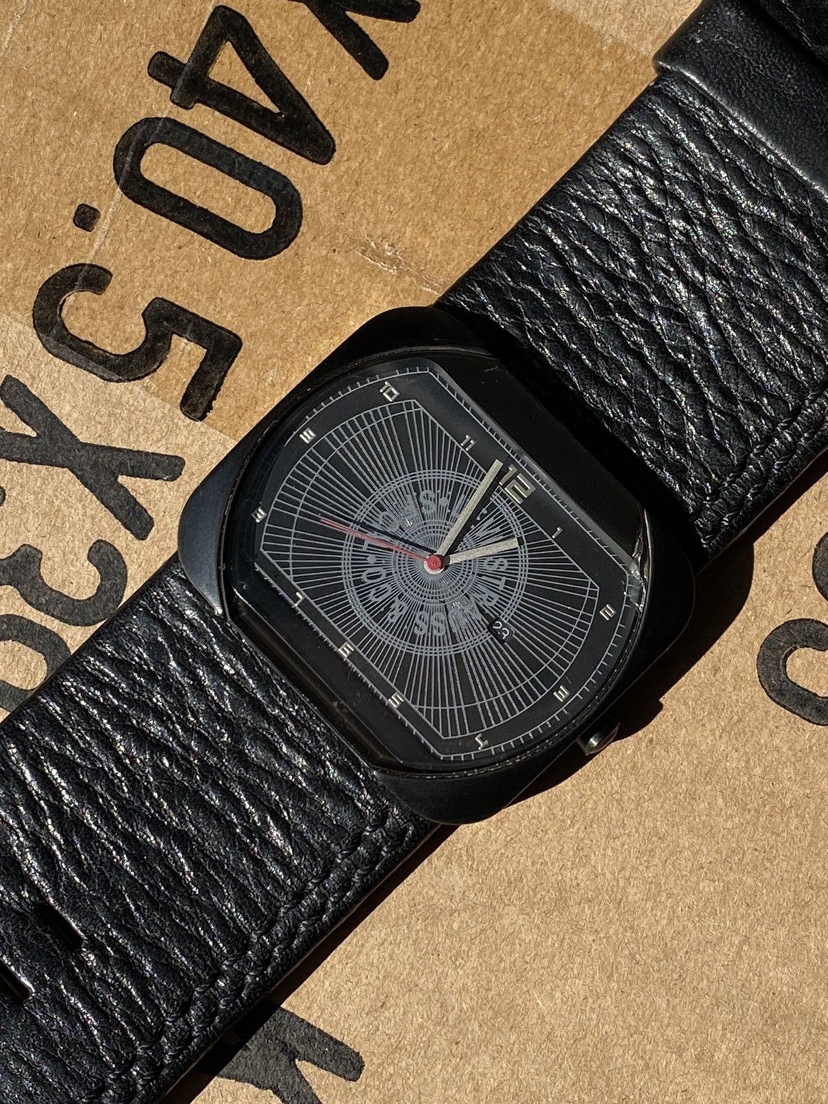 Levi's Levi’s Vintage Quartz Watch Black Leather American Brand Size ONE SIZE - 3 Thumbnail