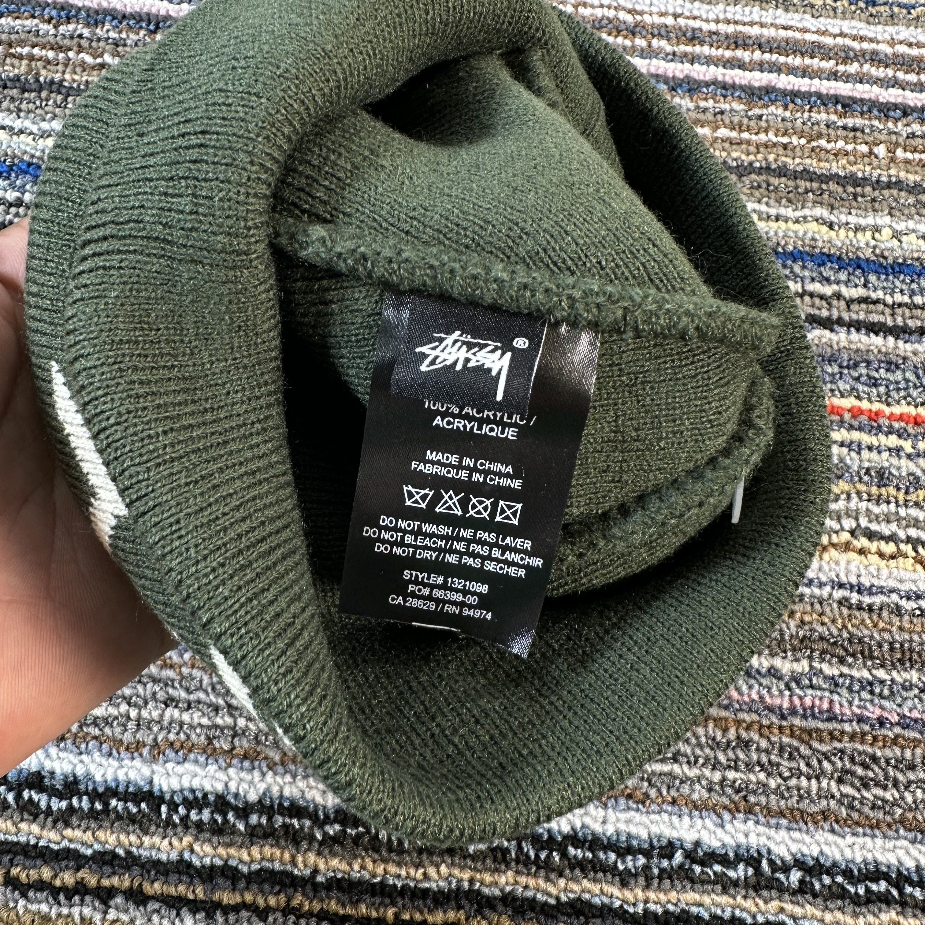 Stussy STUSSY STRIPE SKULLCAP BEANIE / DARK GREEN Size ONE SIZE - 5 Thumbnail