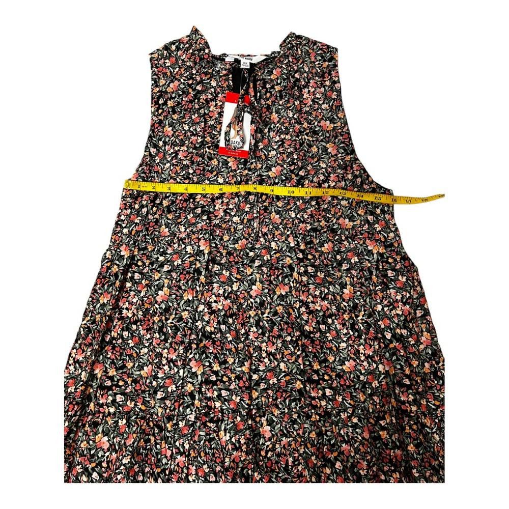 Designer BB Dakota l NWT Sleeveless Tiered Black Floral Dress XS Size XS / US 0-2 / IT 36-38 - 5 Thumbnail