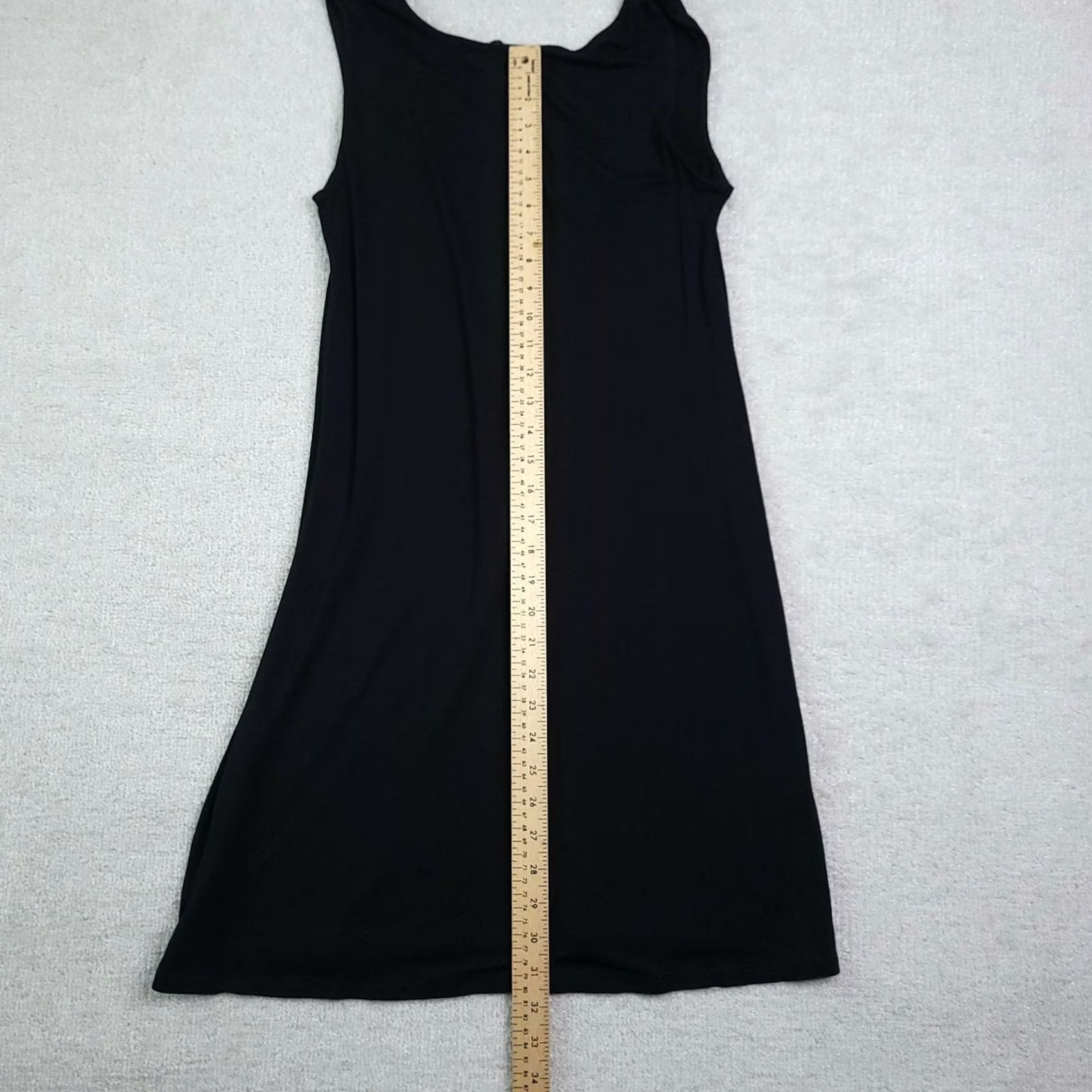 Vintage LIBERTY LOVE Dress Shirt Dress Womens Small Black Stretchy Lined Knee Length Sleeveless Pullover Party/Cocktail Vintage: No Size S / US 4 / IT 40 - 5 Thumbnail