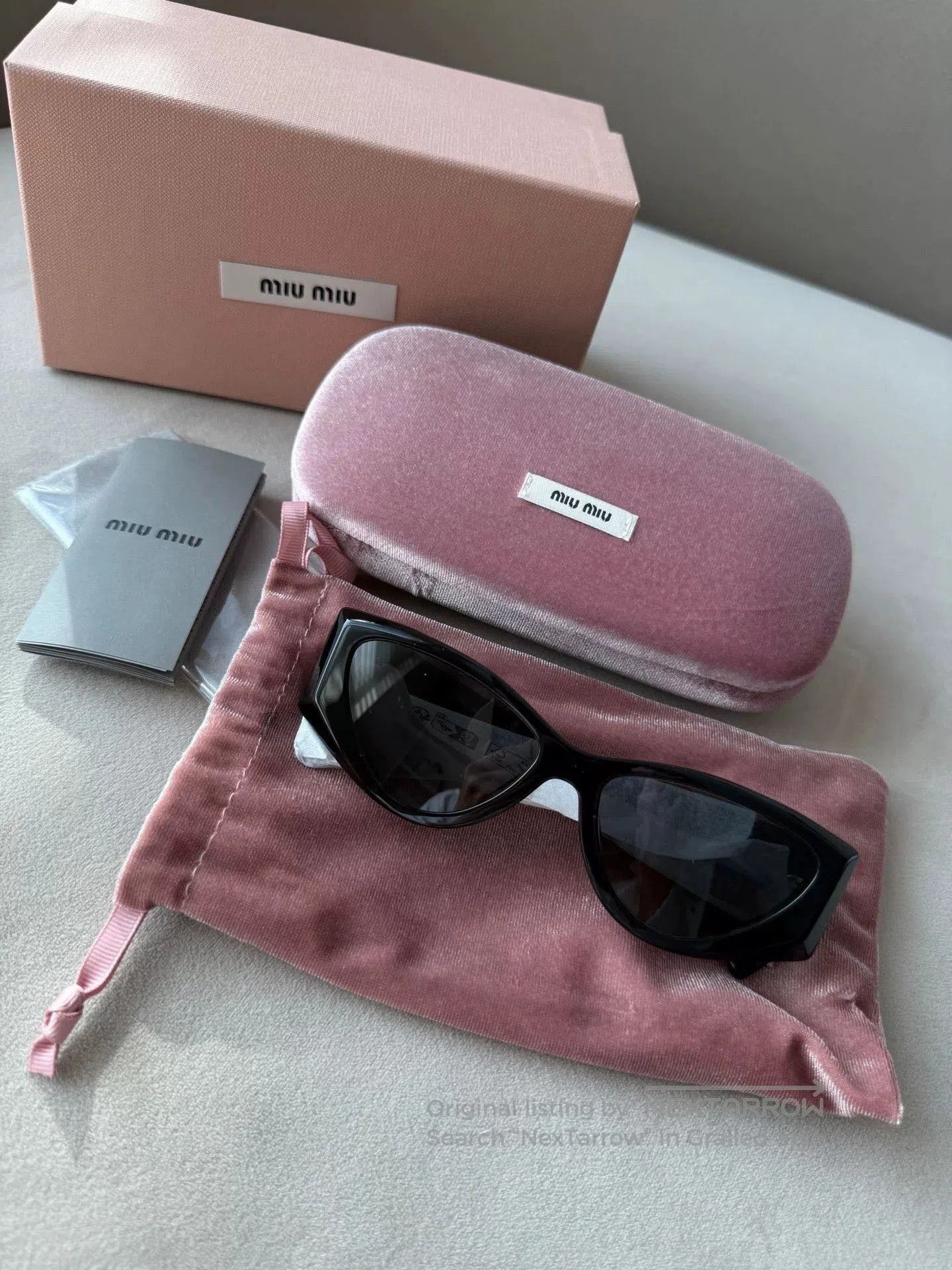 Miu Miu Miumiu Retro Cat-Eye Sunglasses. Size ONE SIZE - 2 Thumbnail