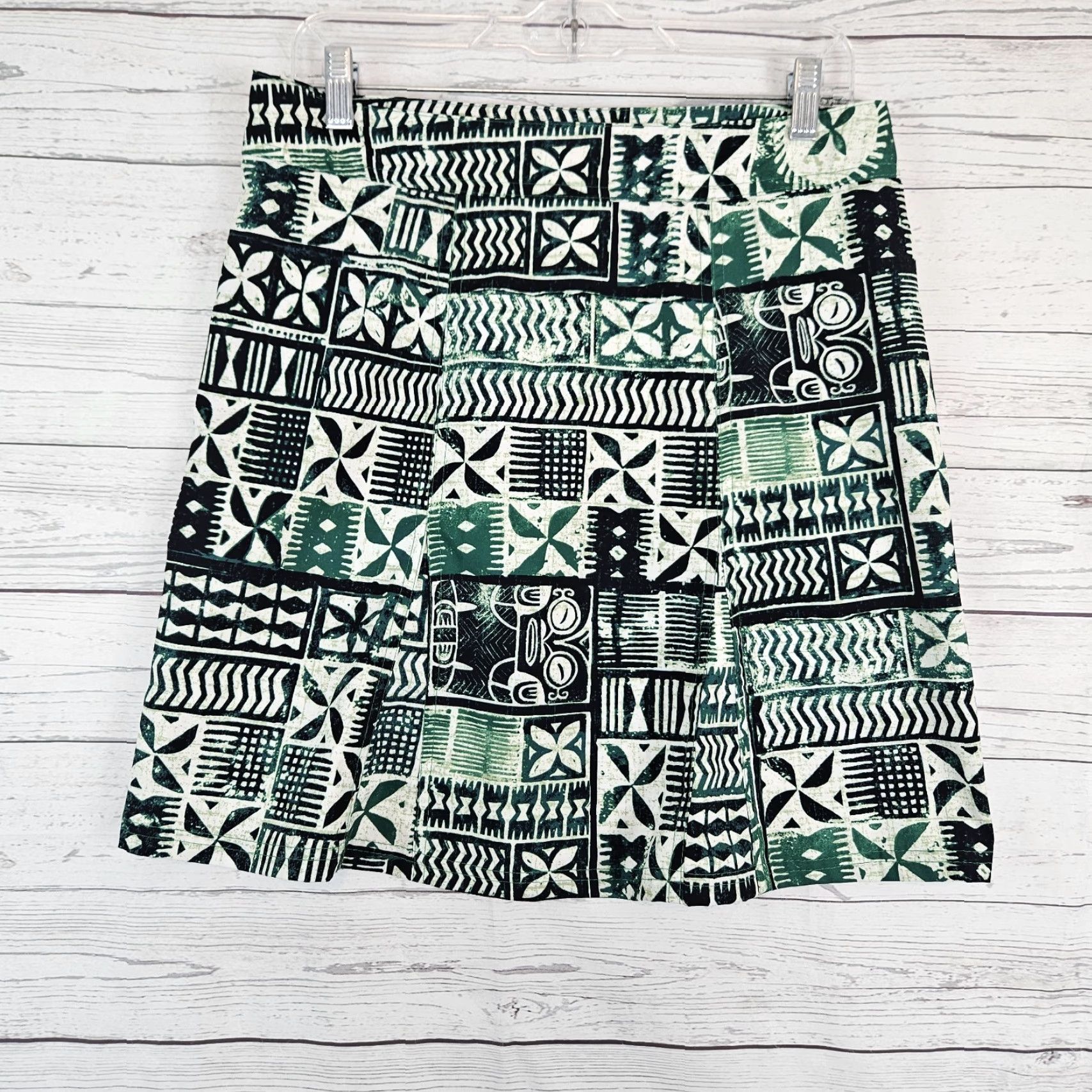 Vintage Rip Skirt Womens Wrap Skirt Sz Medium Green Pockets Size 32" / US 10 / IT 46 - 3 Thumbnail