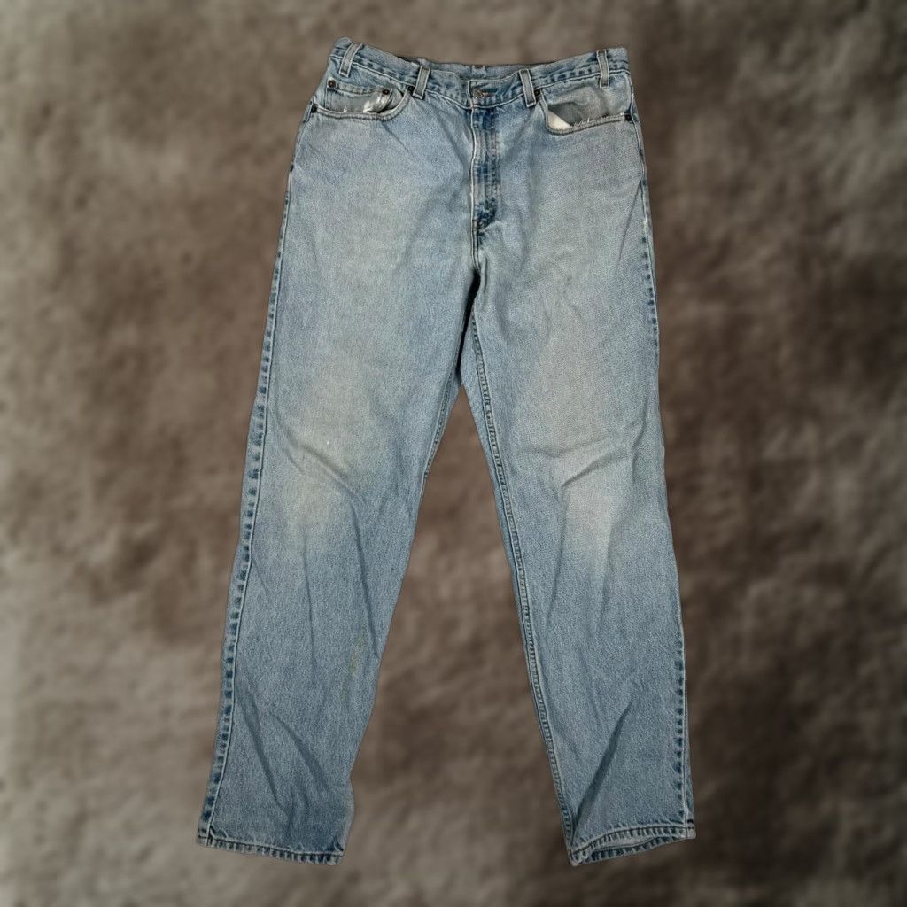 Levi's VINTAGE Levi's Jeans Mens 36x34 Blue Light Wash Relaxed Straight Leg Denim Mexico Size US 36 / EU 52 - 1 Thumbnail