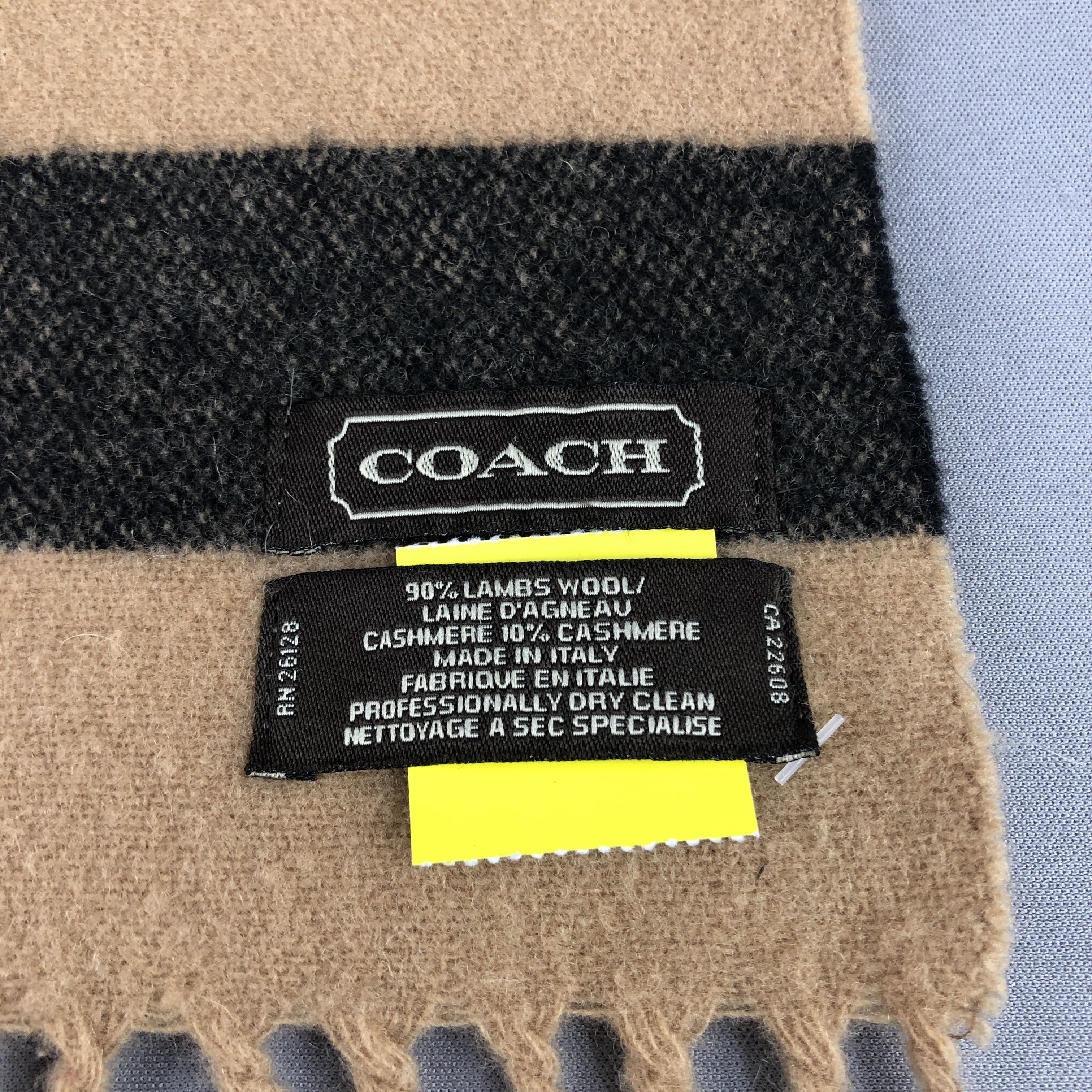 Coach Coach Cashmere Wool Scarf / Muffler / Neckwear Size ONE SIZE - 5 Thumbnail