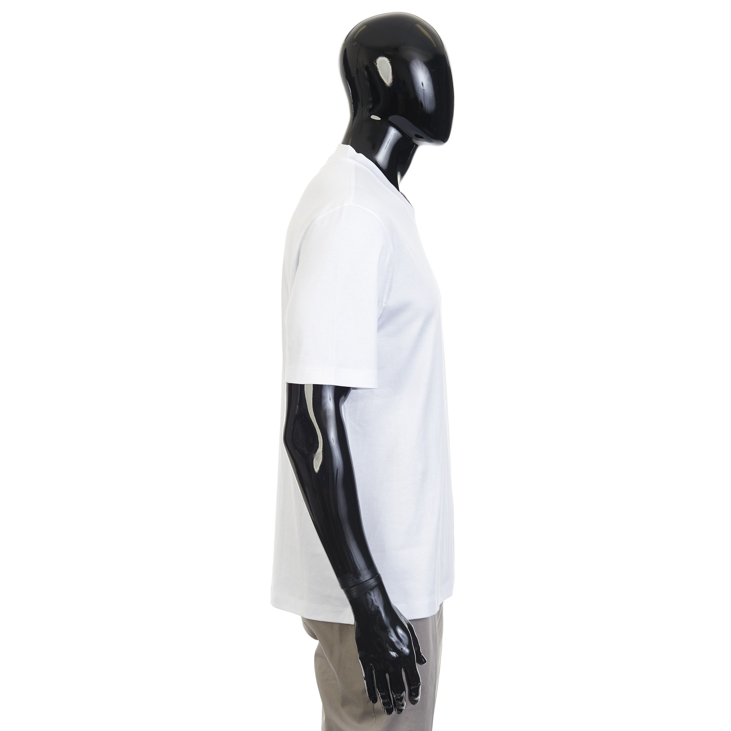 Brunello Cucinelli White Cotton Jersey V-Neck Tshirt Size 3XL Size US XXL / EU 58 / 5 - 7 Thumbnail