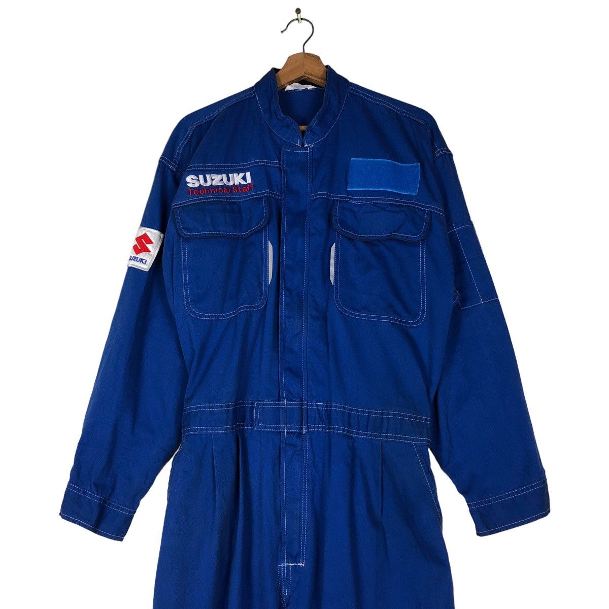 Japanese Brand 🔥Vintage Overall Racing Wear Suzuki Big Logo Size US 32 / EU 48 - 4 Thumbnail