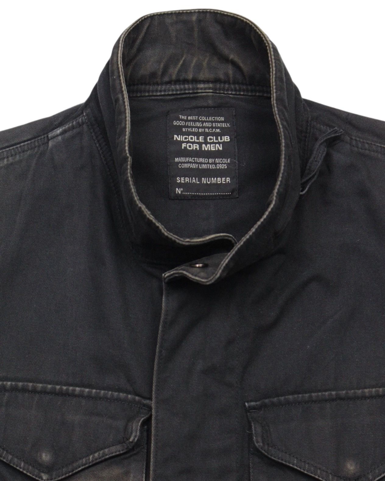 Japanese Brand 2000S NICOLE CLUB FOR MEN WASHED FIELD HEAVY JACKET Size US S / EU 44-46 / 1 - 3 Thumbnail