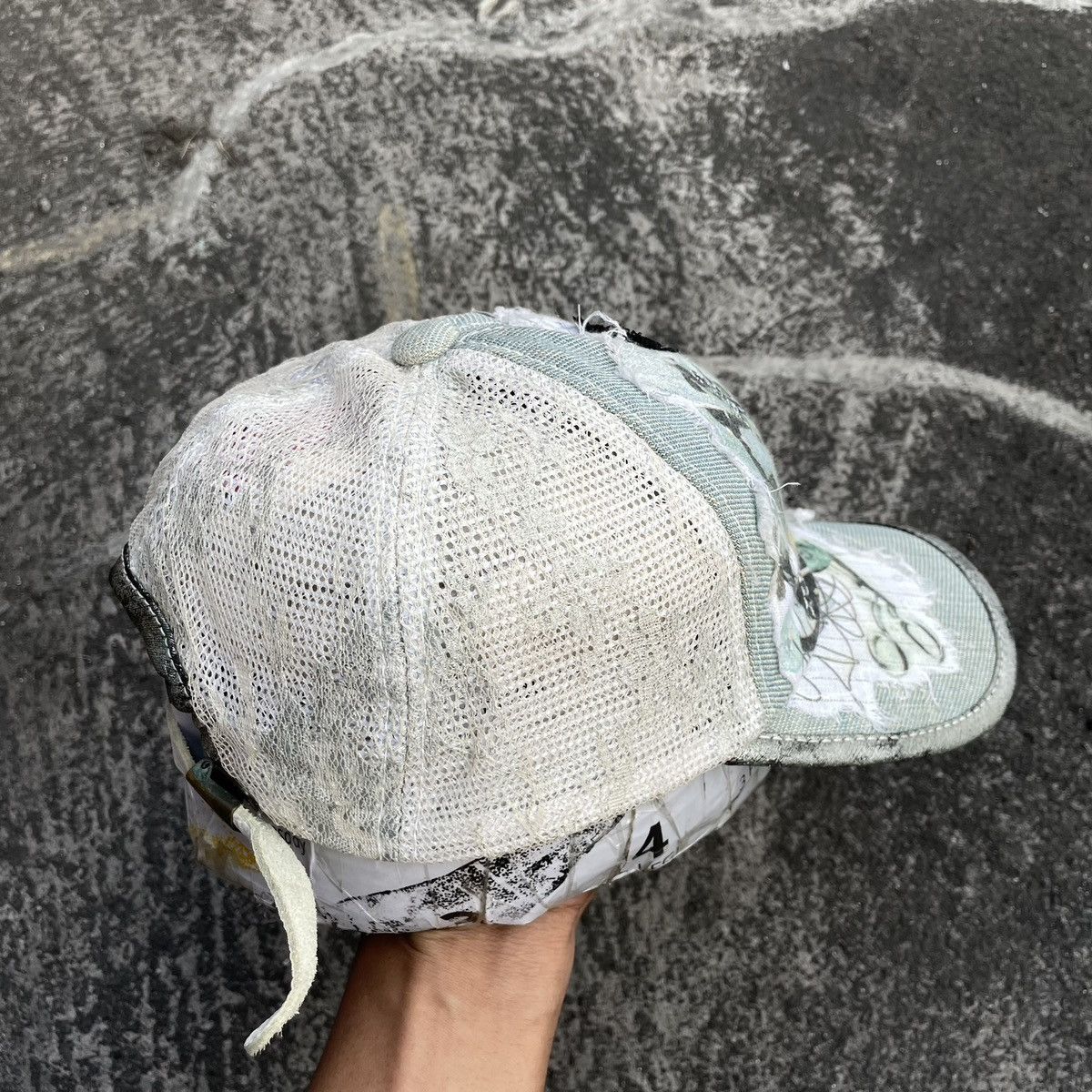 14th Addiction SICK,, patchwork and distressed trucker hat Size ONE SIZE - 7 Thumbnail