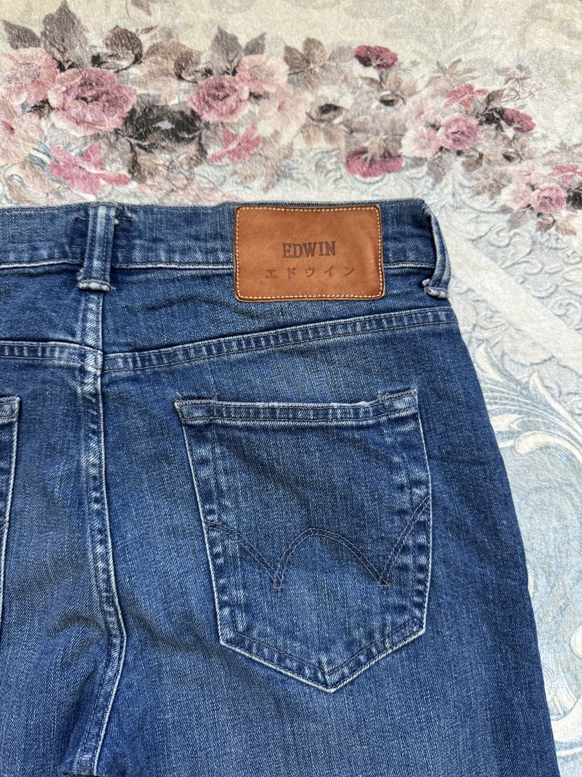Edwin Edwin blue ED-80 Slim tapered denim jeans pants Size US 29 - 16 Thumbnail